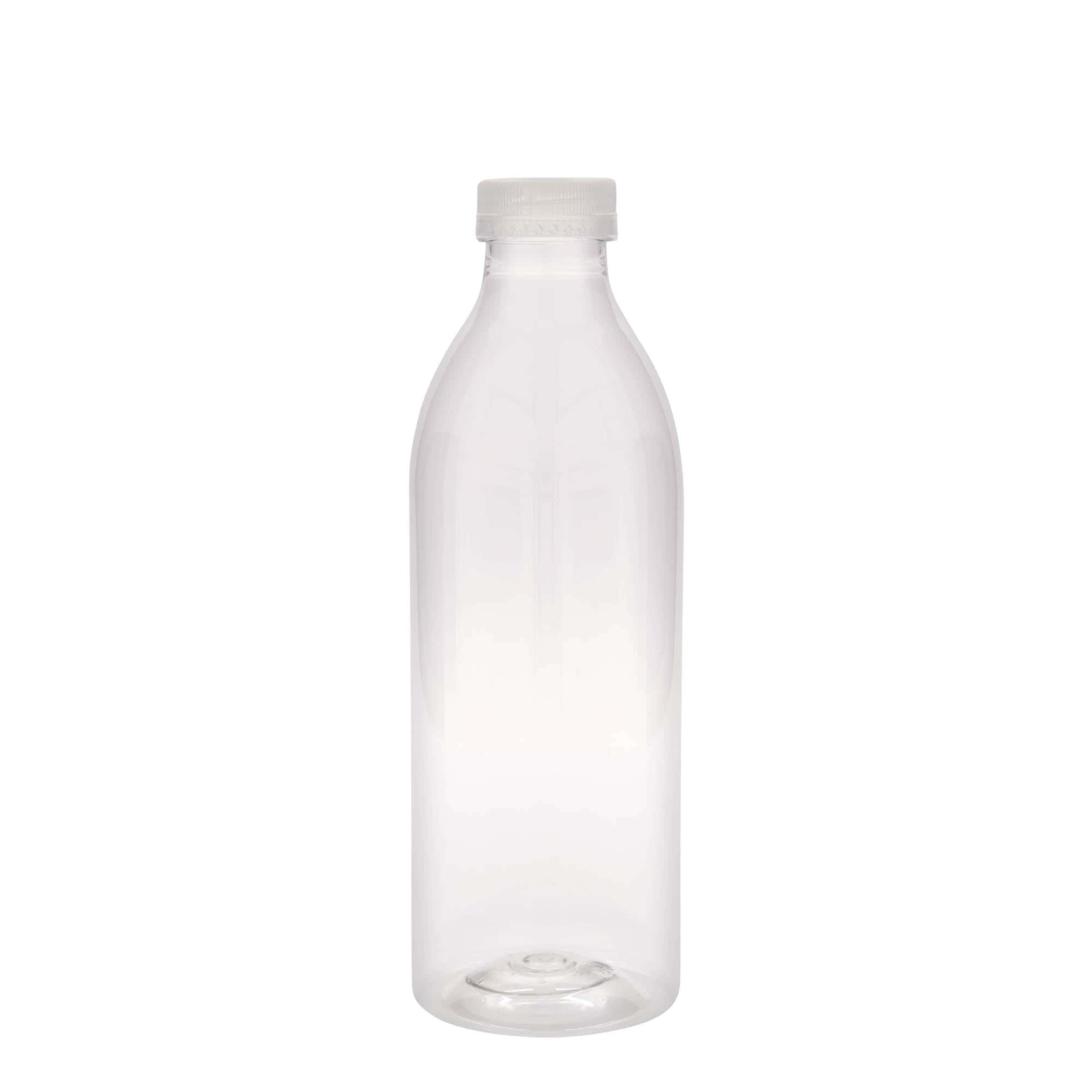 1.000 ml PET-pudel standard, plastik, avale: 38 mm
