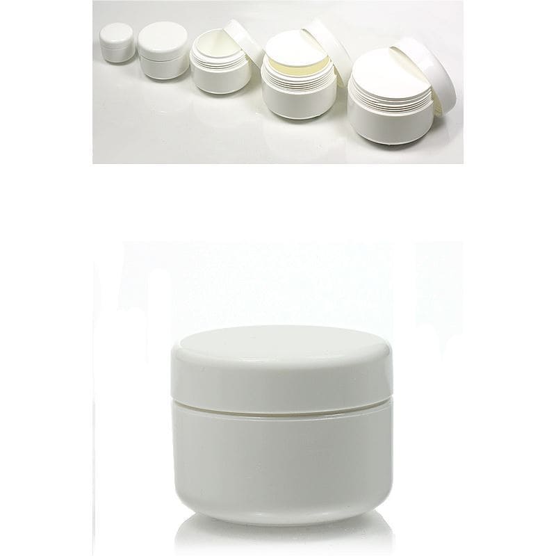15 ml plasttoos 'Bianca', PP, valge, sulgur: keeratav kaas