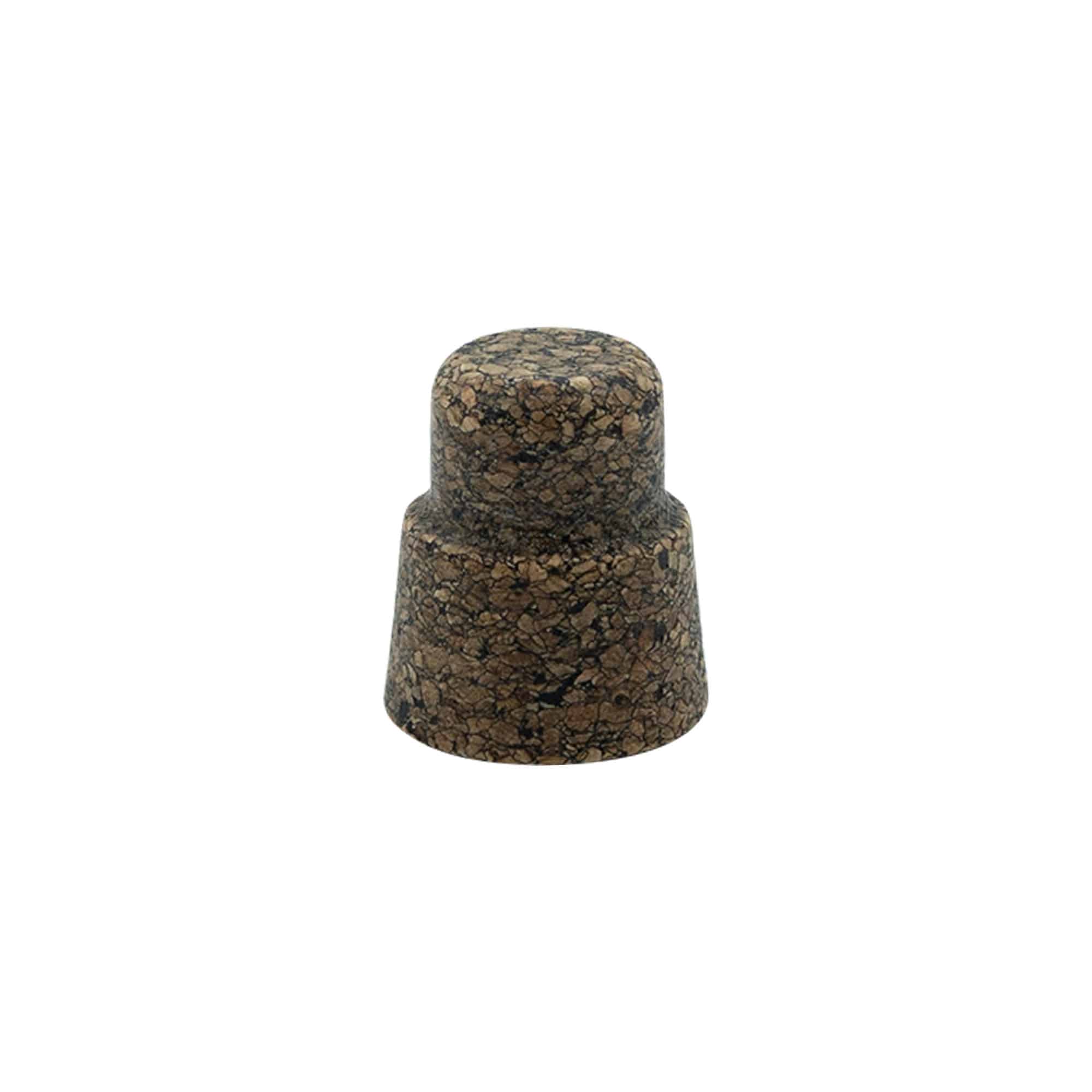 Käepideme kork 'Cornice' 22,5 mm, Corkcoal, ava jaoks: kork