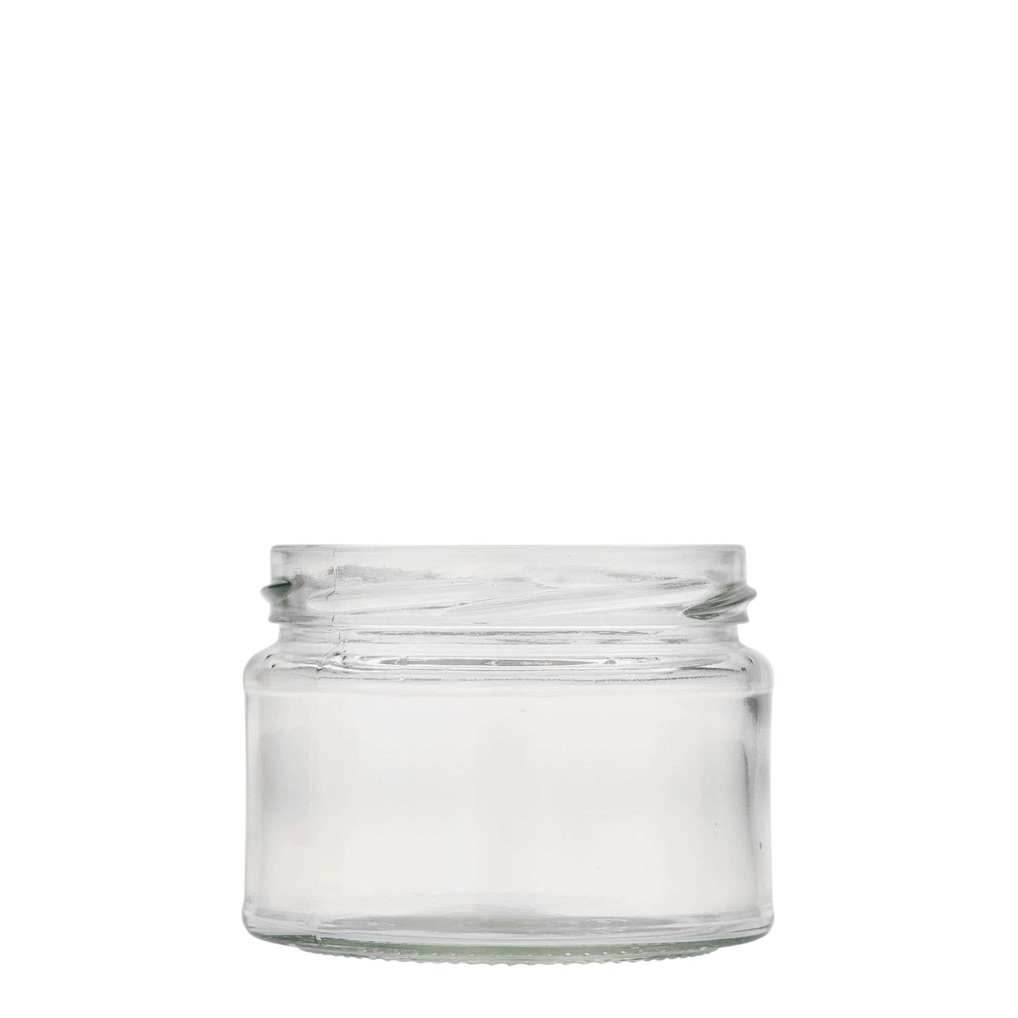 280 ml madal ümmargune purk, sulgur: twist-off (TO 82)
