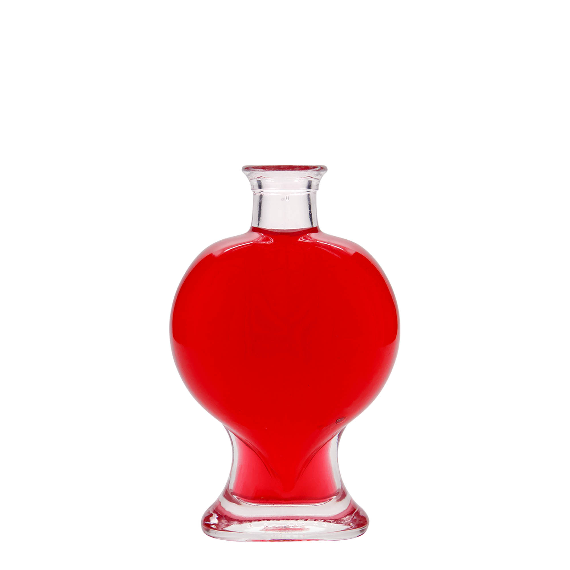 200 ml klaaspudel 'Süda', sulgur: kork