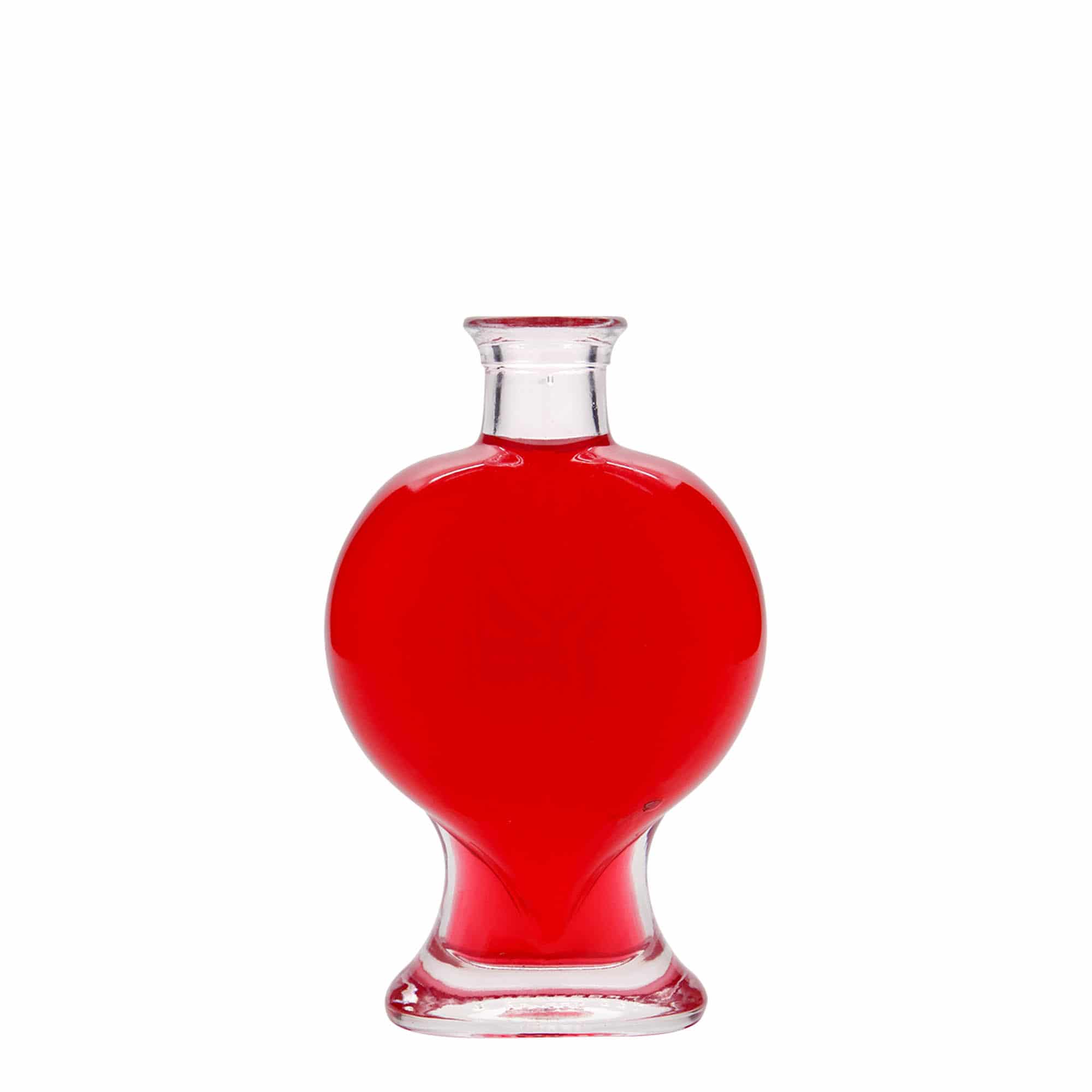 200 ml klaaspudel 'Süda', ava: kork
