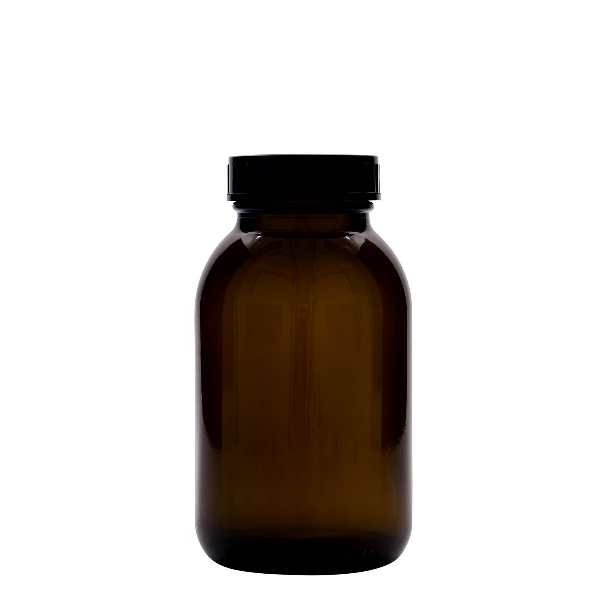 500 ml laiakaelne klaas, pruun, suuava: DIN 55