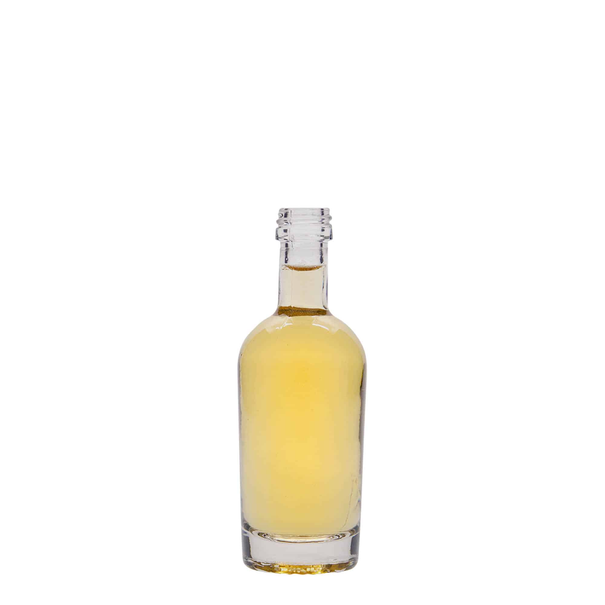 50 ml klaaspudel 'Pepe', sulgur: PP 18