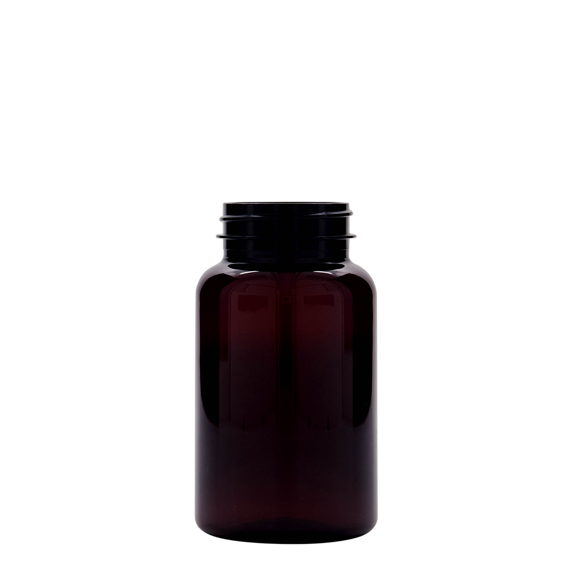 200 ml PET-pudel, plastik, pruun, suuava: 45/400