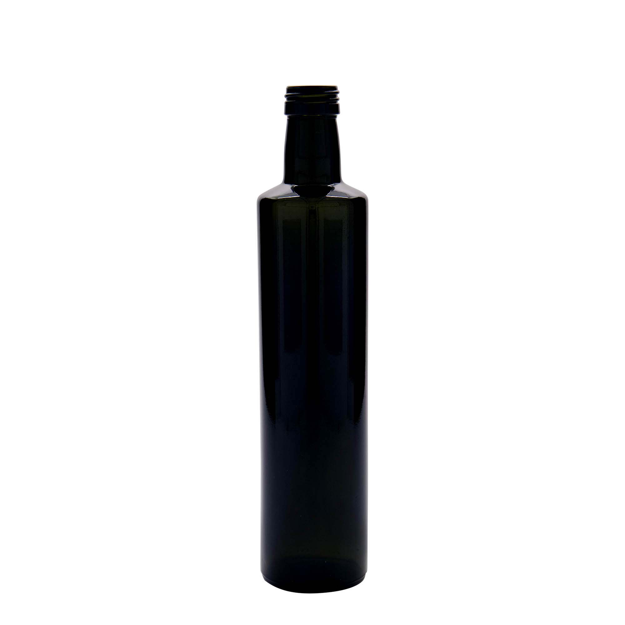 500 ml klaaspudel „Dorica“, antiikroheline, avale: PP 31,5