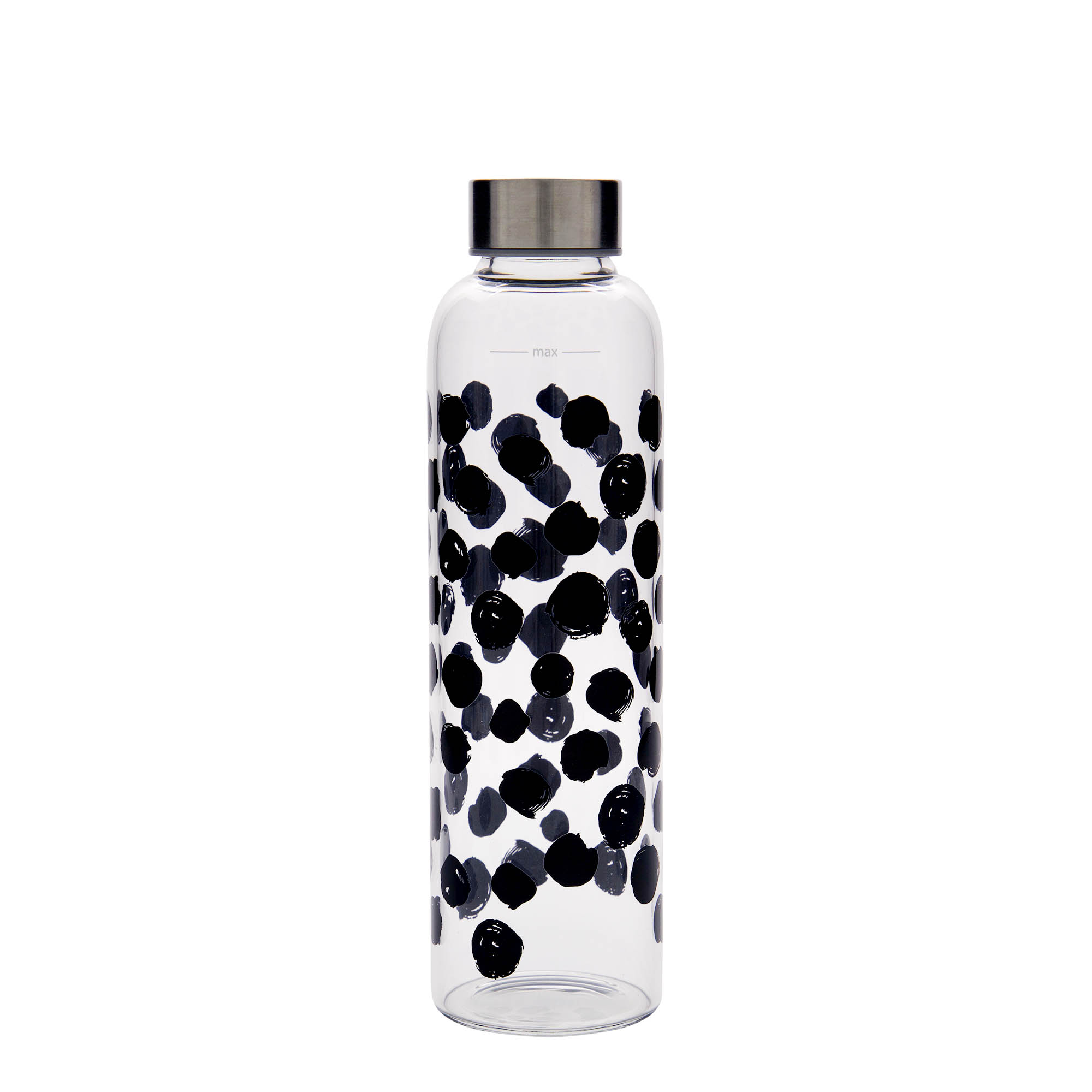 500 ml joogipudel 'Perseus - Mustad täpid', suuosa: kruvikork