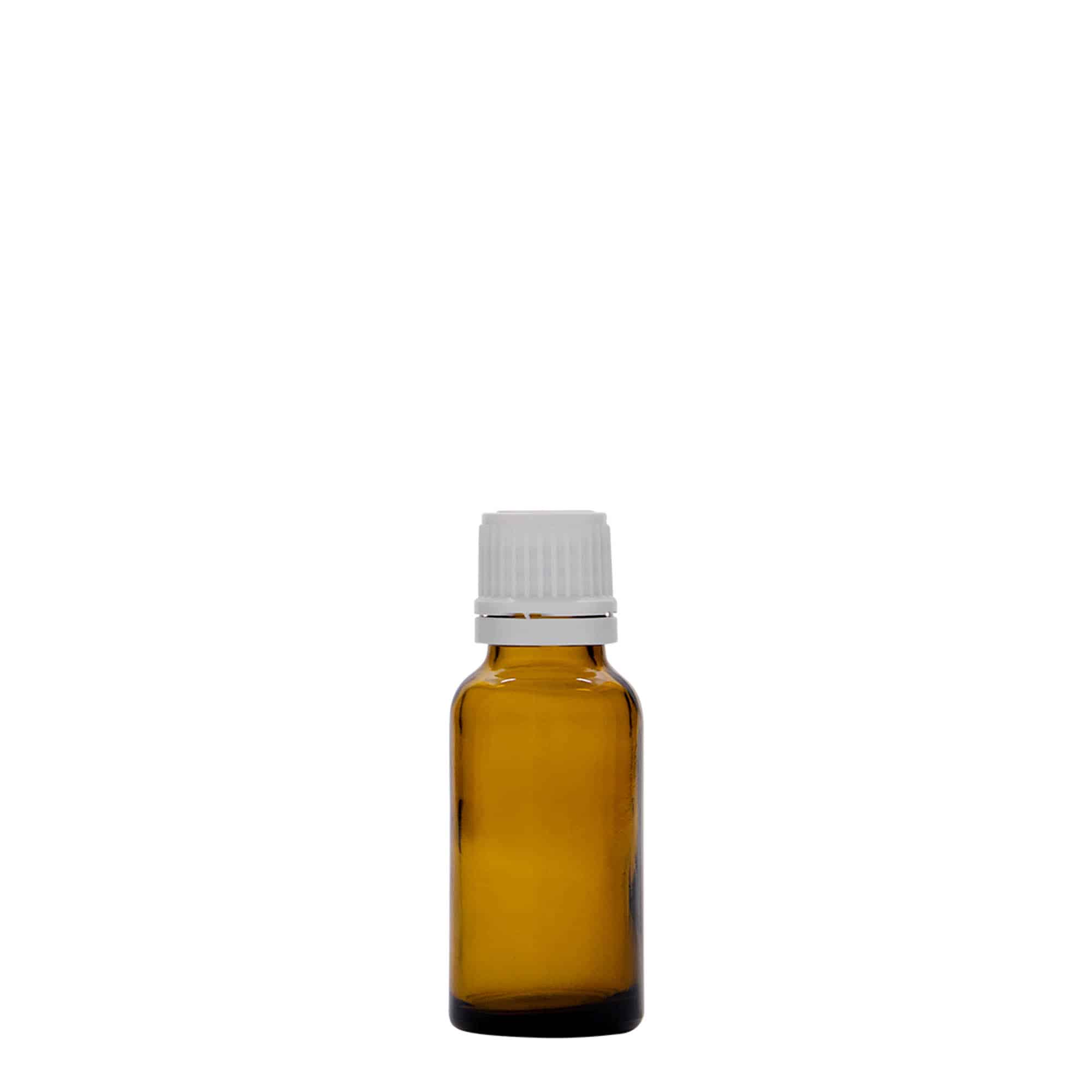 20 ml rohupudel, klaas, pruun, sulgur: DIN 18