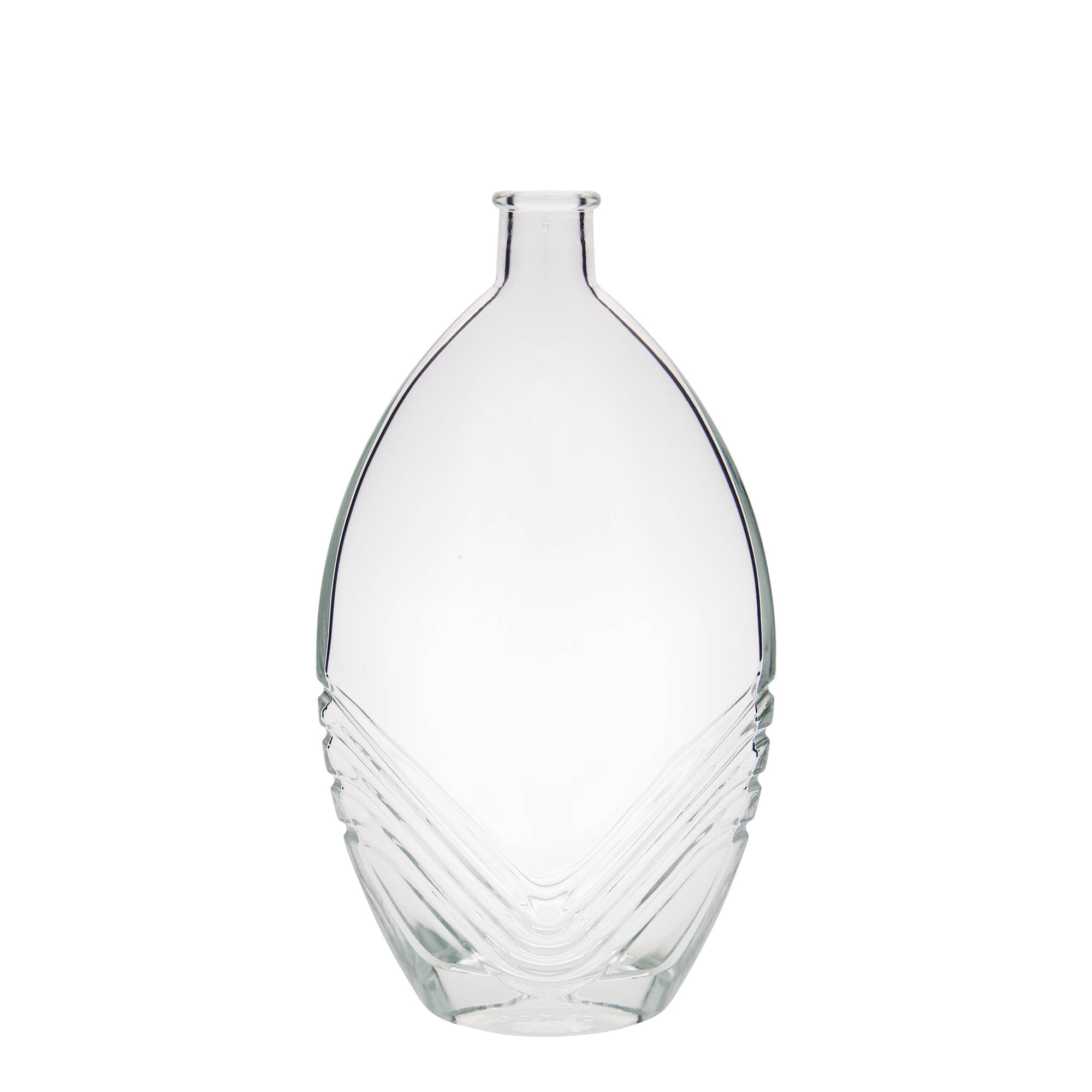 500 ml klaaspudel 'Florence', ovaalne, sulgur: kork