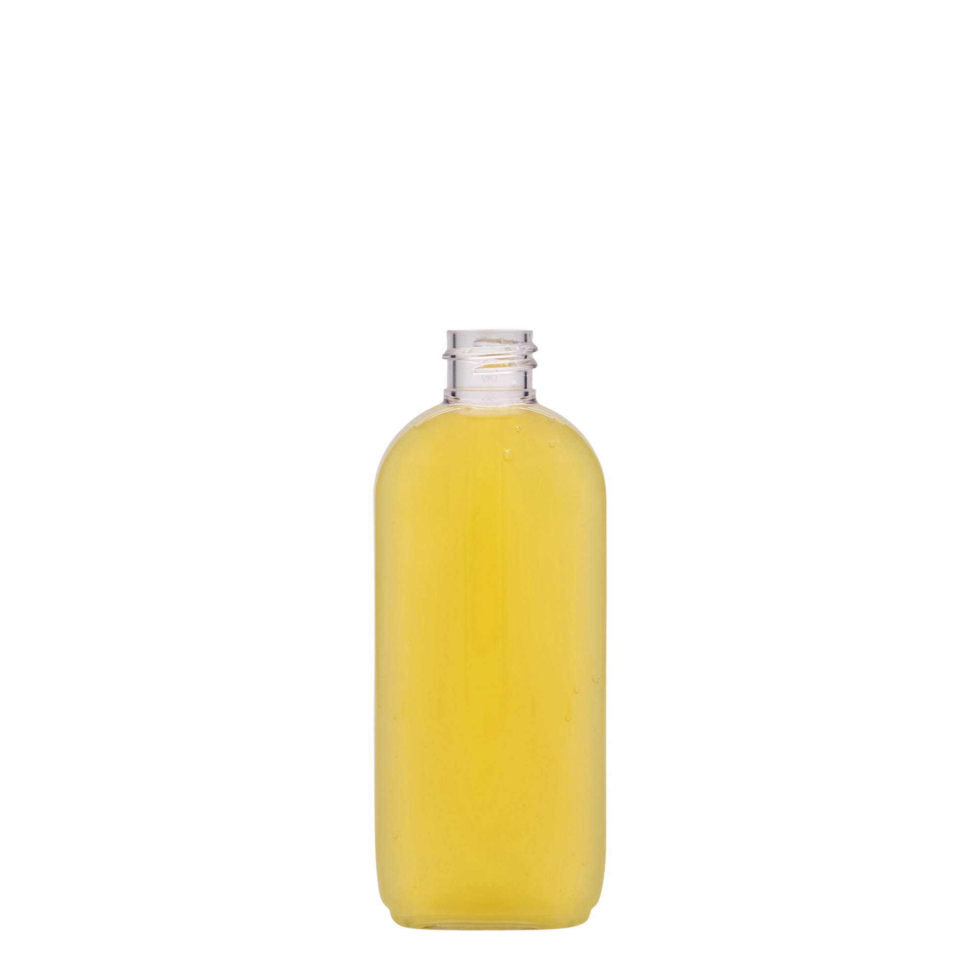 100 ml PET-pudel 'Iris', ovaalne, plastik, kael: 20/410