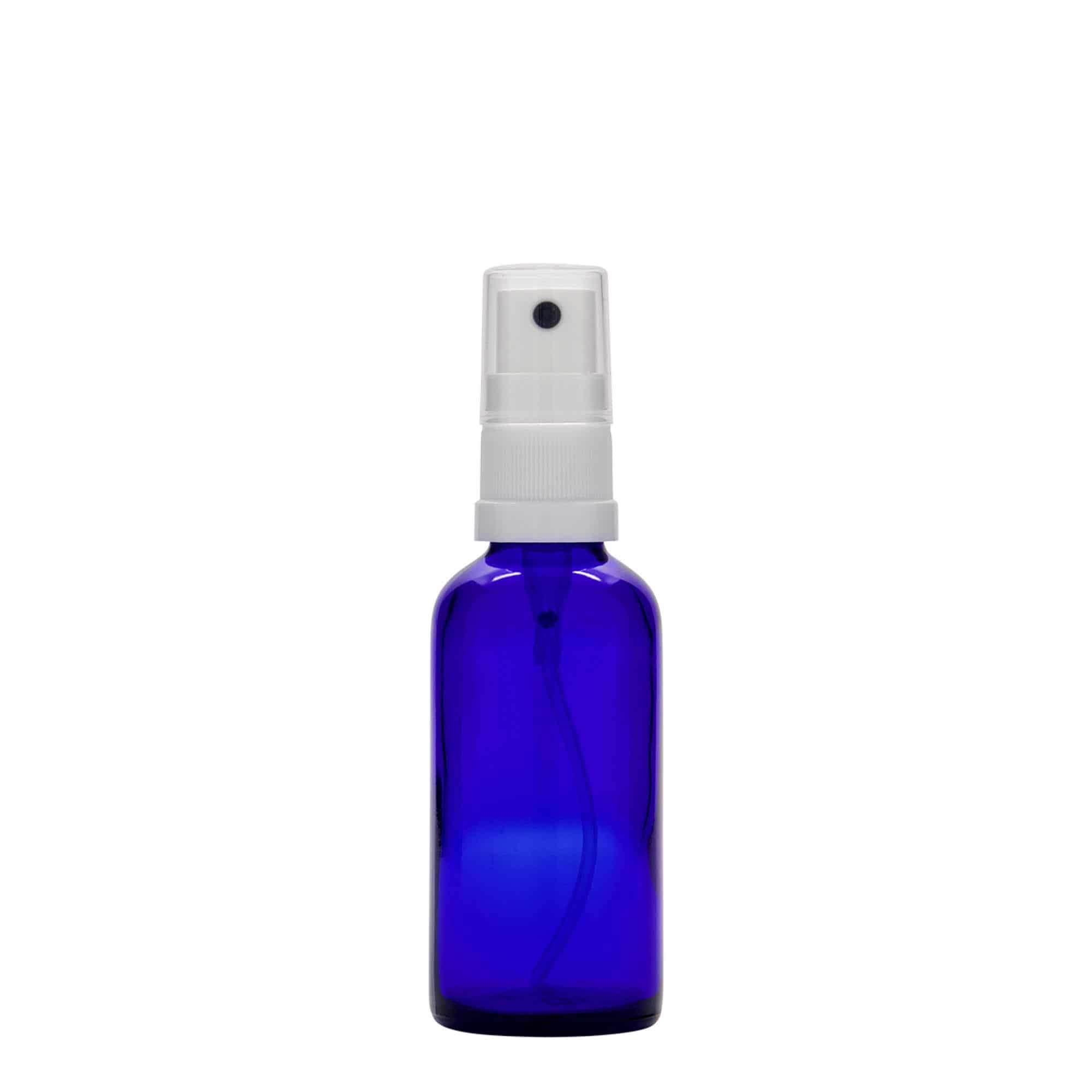 50 ml ravimi pihustuspudel, klaas, sügavsinine, sulgur: DIN 18 50 ml ravimi pihustuspudel, klaas, sügavsinine, sulgur: DIN 18