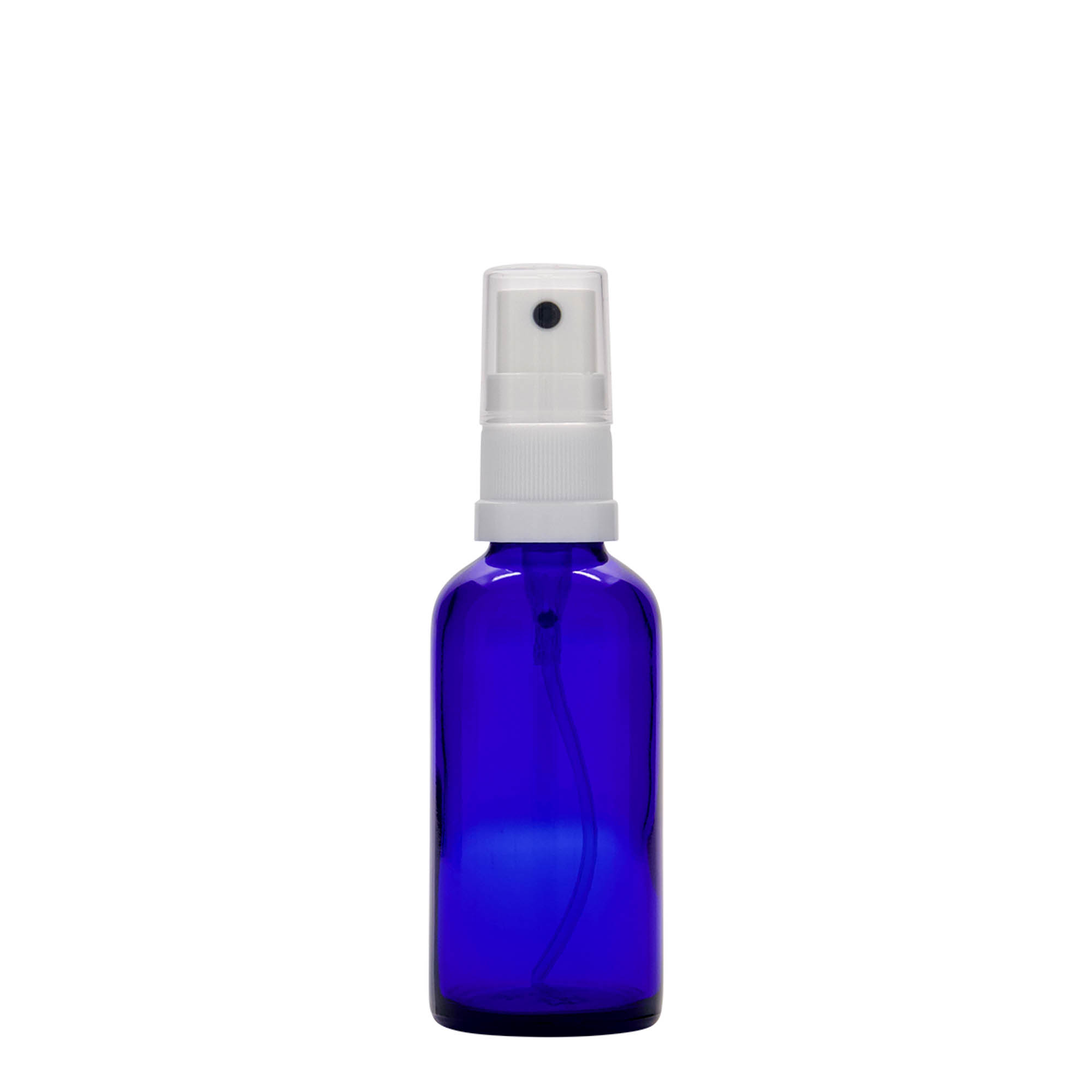 50 ml pihustuspudel meditsiiniks, klaas, kuninglik sinine, suuava: DIN 18 50 ml pihustuspudel meditsiiniks, klaas, kuninglik sinine, suuava: DIN 18