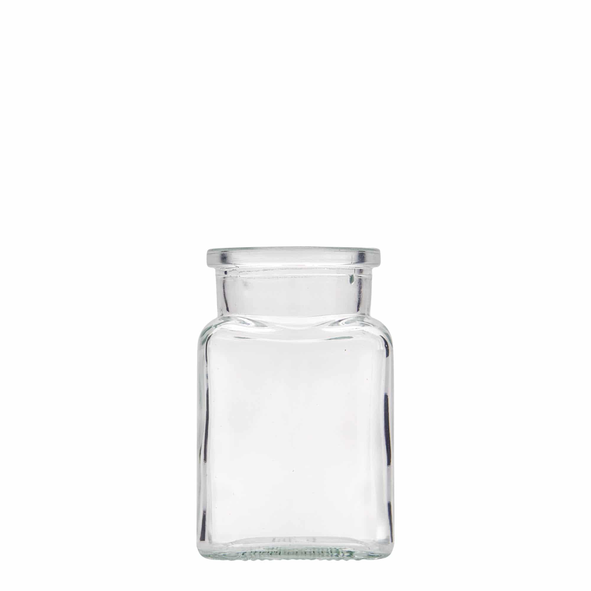 150 ml korgiga anum, ruudukujuline, sulgur: kork