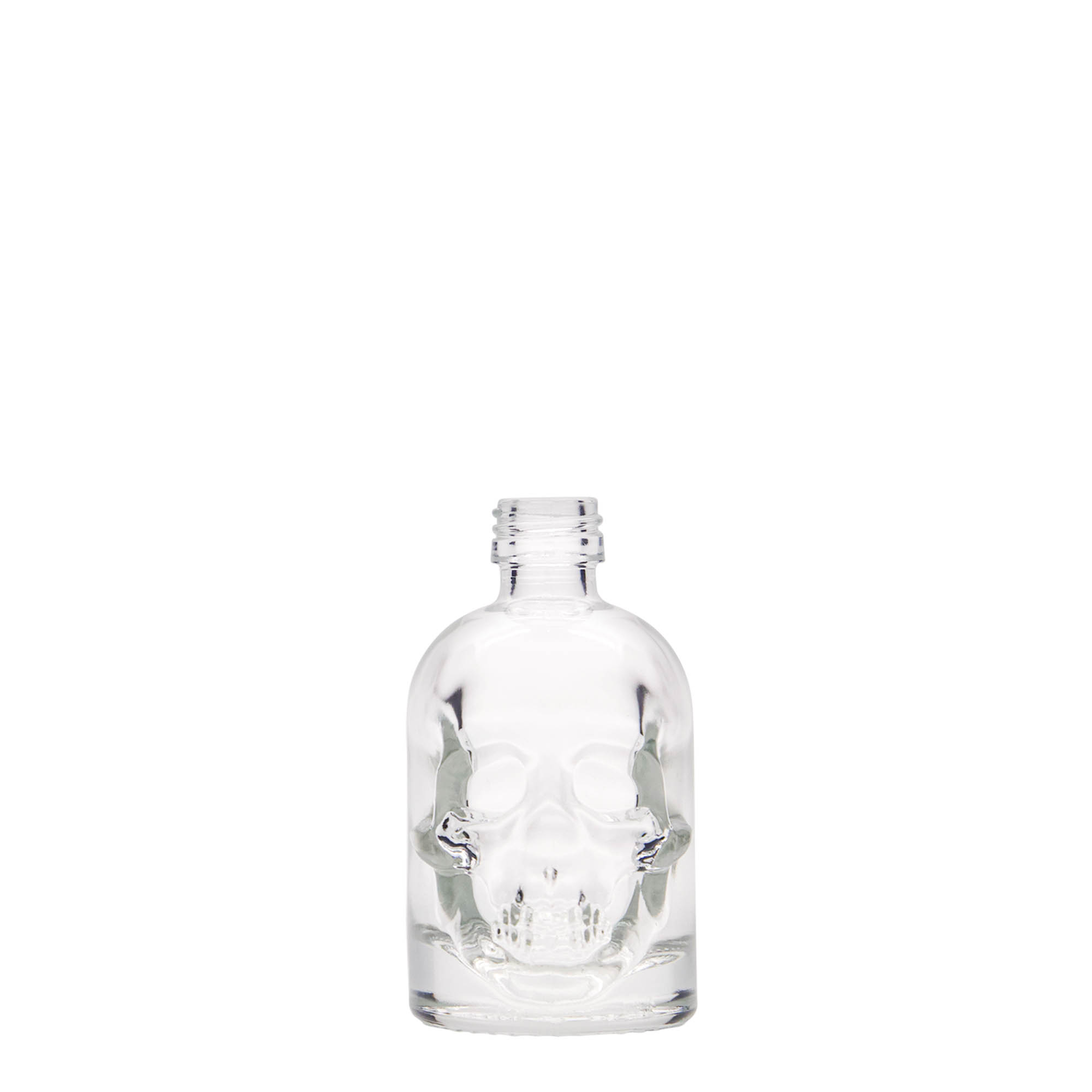 50 ml klaaspudel 'Kolju', suuava: PP 18 50 ml klaaspudel 'Kolju', suuava: PP 18