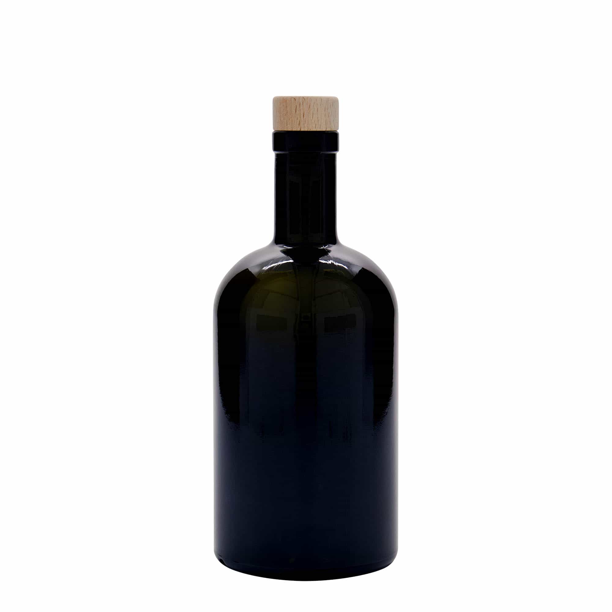 500 ml klaaspudel 'Farmacia', antiikroheline, sulgur: kork
