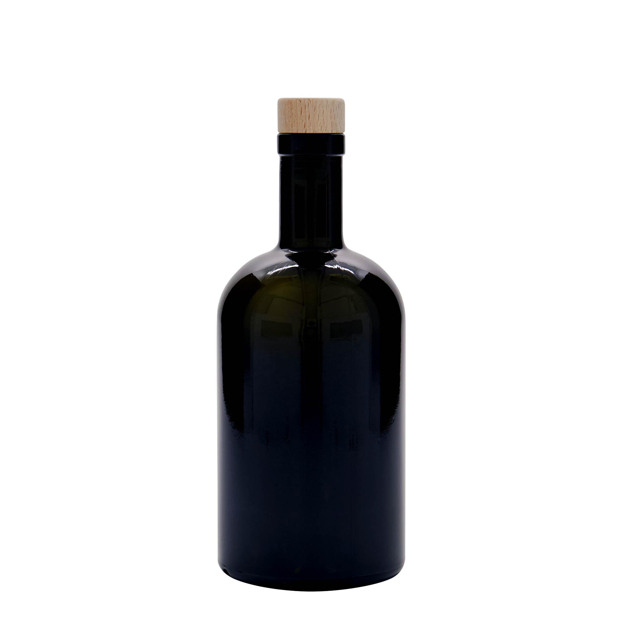 500 ml klaaspudel 'Farmacia', antiikroheline, suuava: kork
