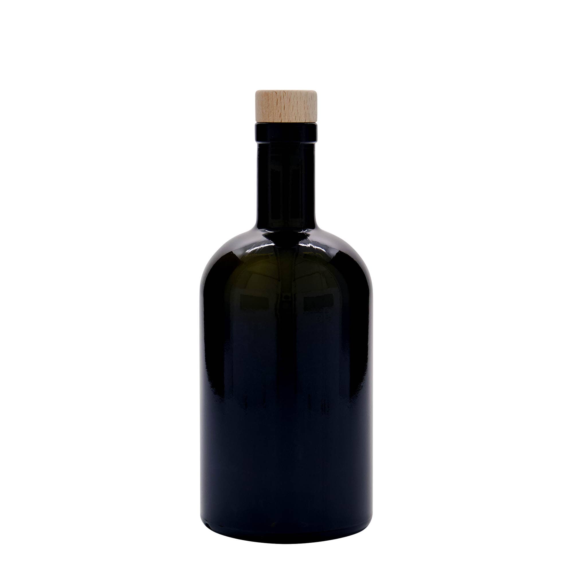 500 ml klaaspudel „Farmacia“, antiikroheline, avale: kork