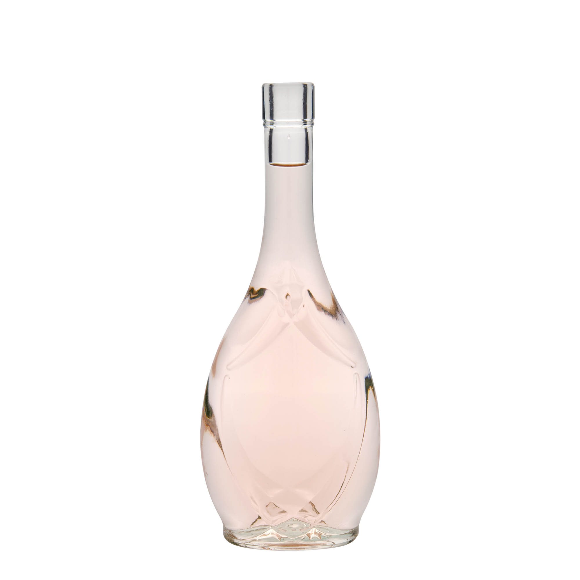 500 ml klaaspudel 'Saragossa', ovaalne, suuava: kork
