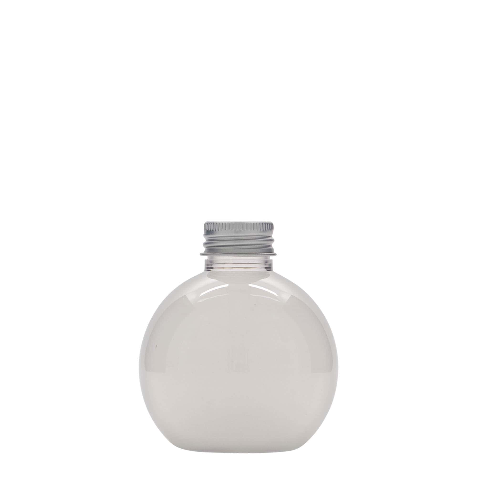 150 ml PET-pudel „Perry“, ümmargune, plastik, avale: 24/410