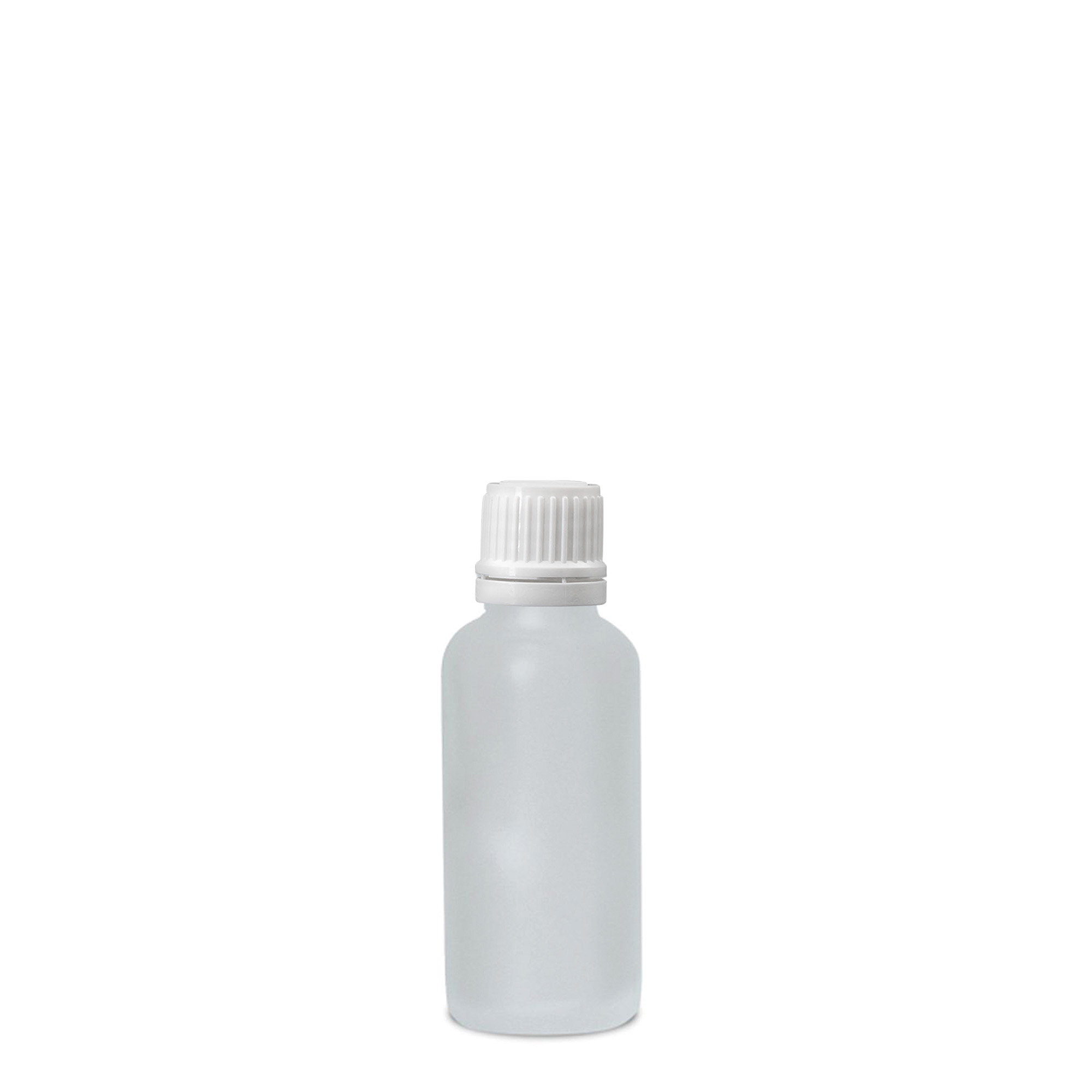 30 ml meditsiinitilk, klaas, jäätunud, suu: DIN 18