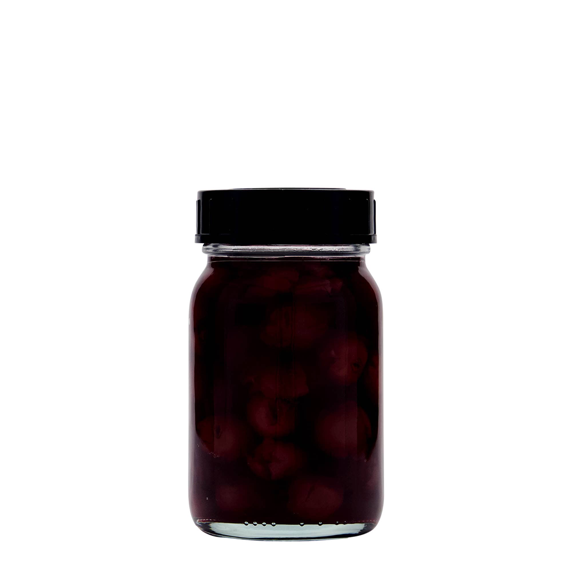 200 ml laiakaelne klaaspurk, ava: DIN 55