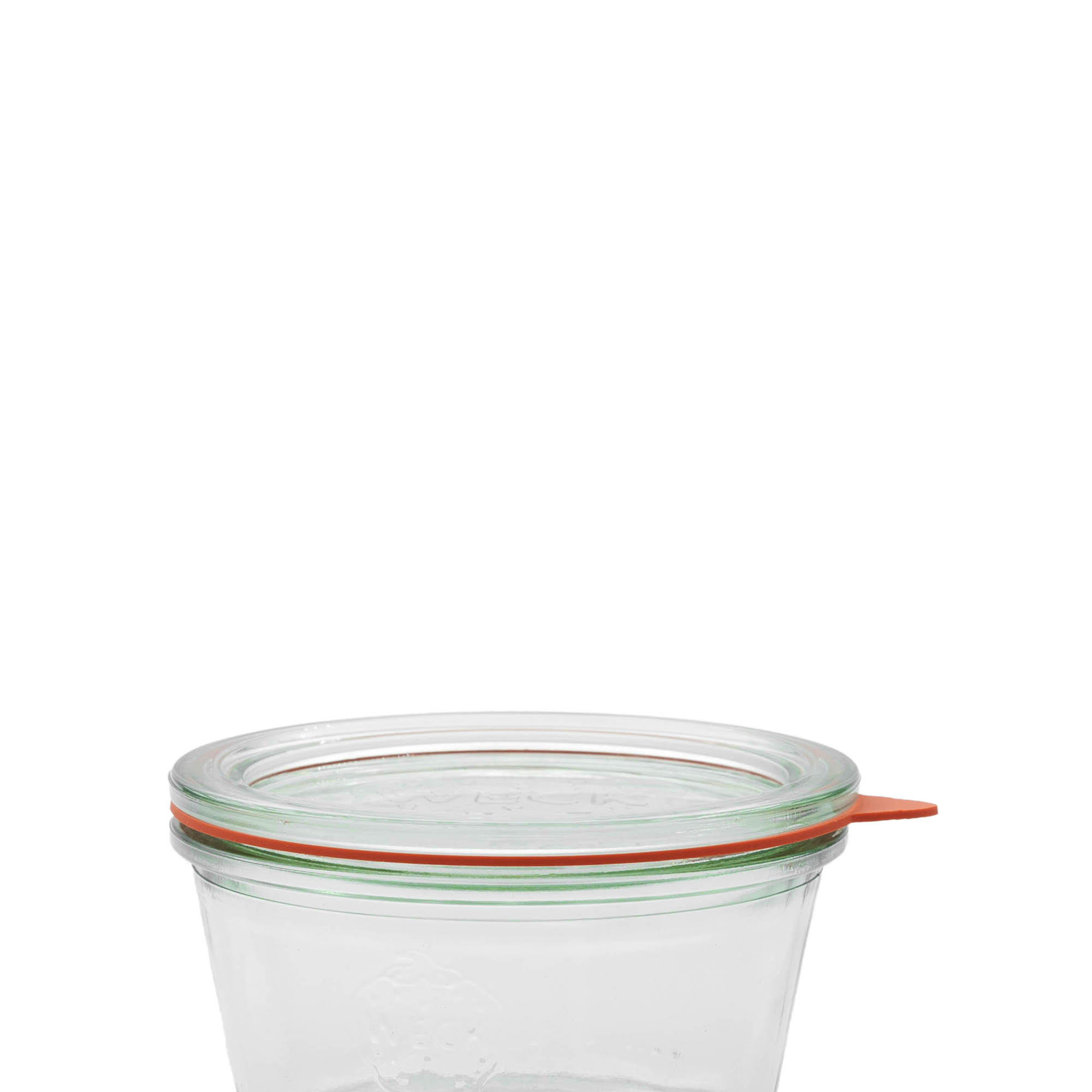 WECK-purkide keedurõngas RR100 #, punane, ava: ümar serv