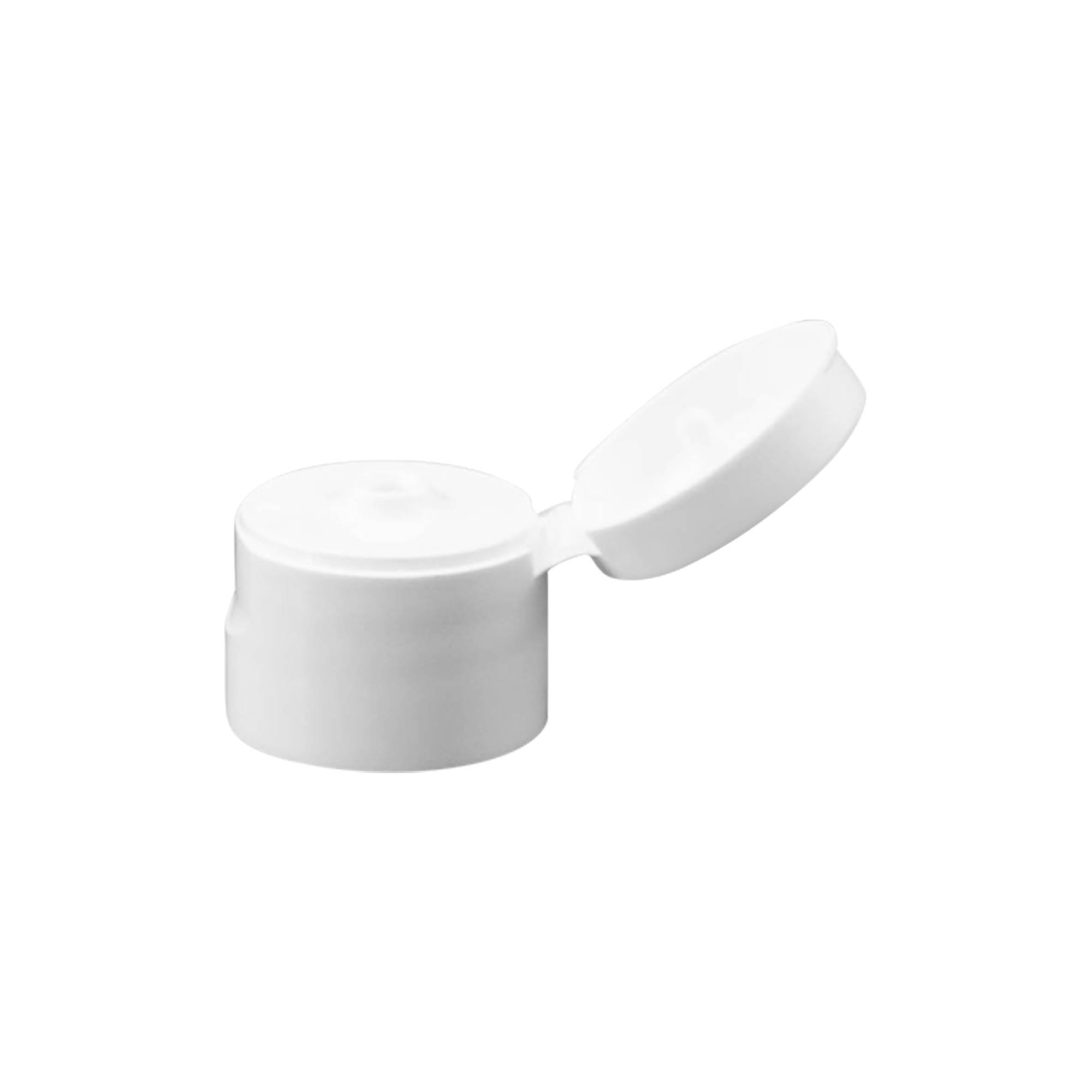 Kruvikork klappsangaraga, PP-plast, valge, ava jaoks: 20/410 Kruvikork klappsangaraga, PP-plast, valge, ava jaoks: 20/410