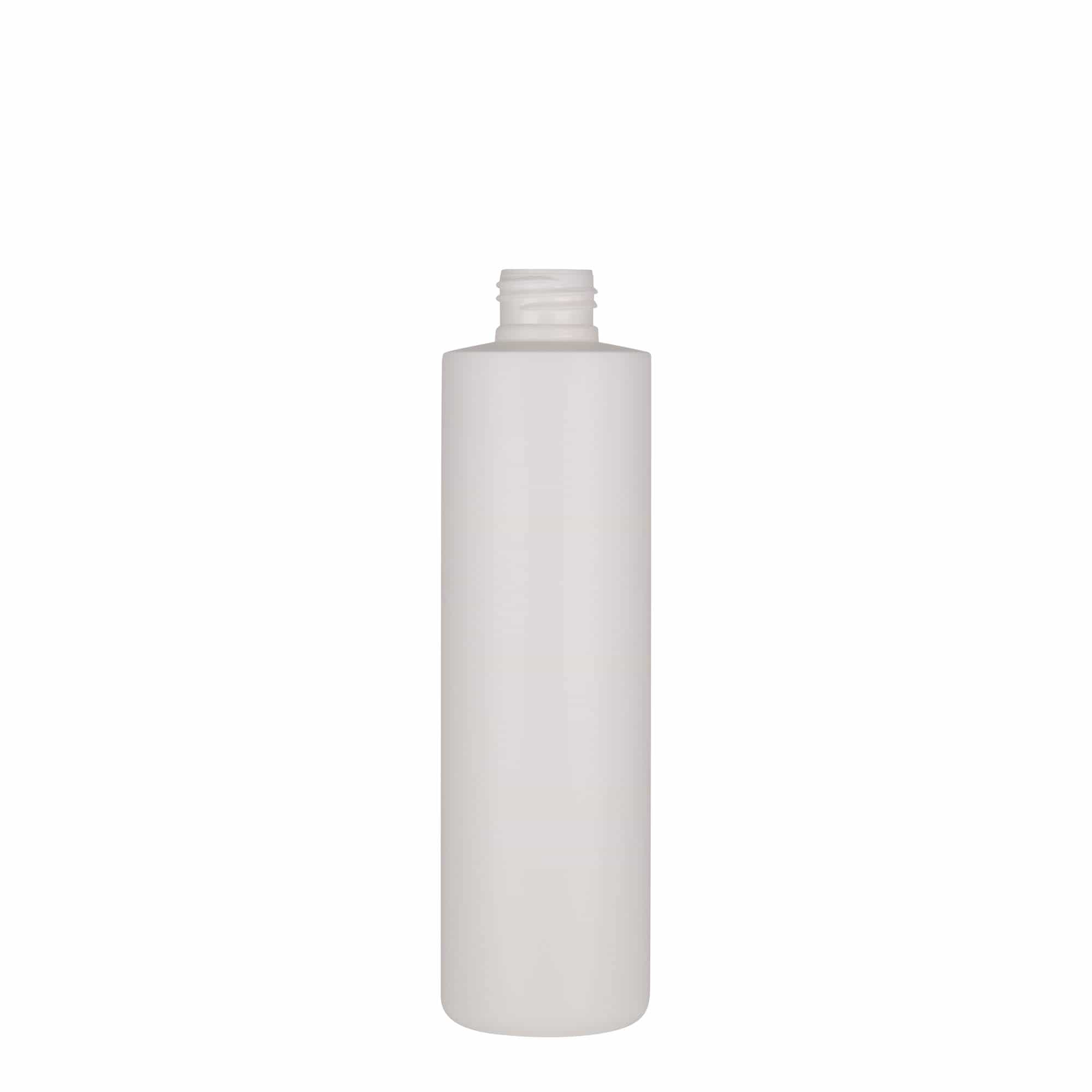 250 ml plastpudel 'Pipe', Green HDPE, valge, sulgur: GPI 24/410 250 ml plastpudel 'Pipe', Green HDPE, valge, sulgur: GPI 24/410