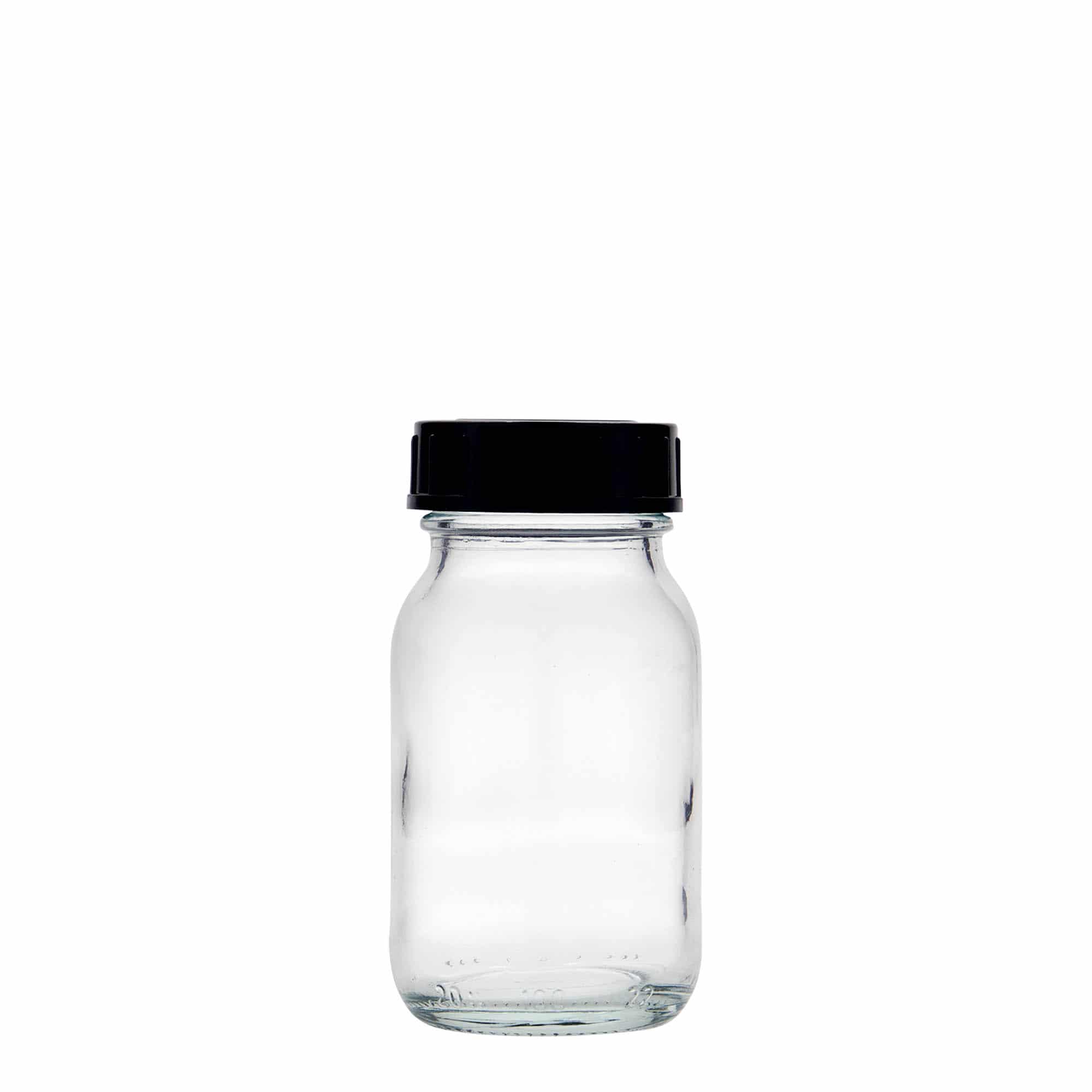 100 ml laia kaelaga purk, sulgur: DIN 40
