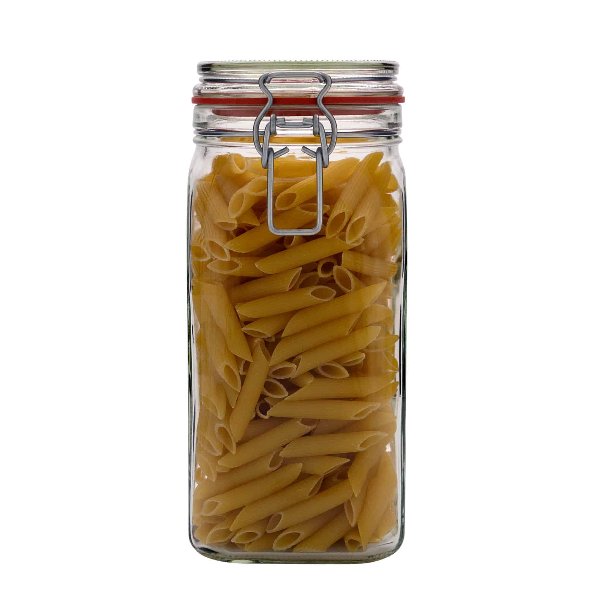 1540 ml traatkaanega purk, ruudukujuline, sulgur: traatkaas