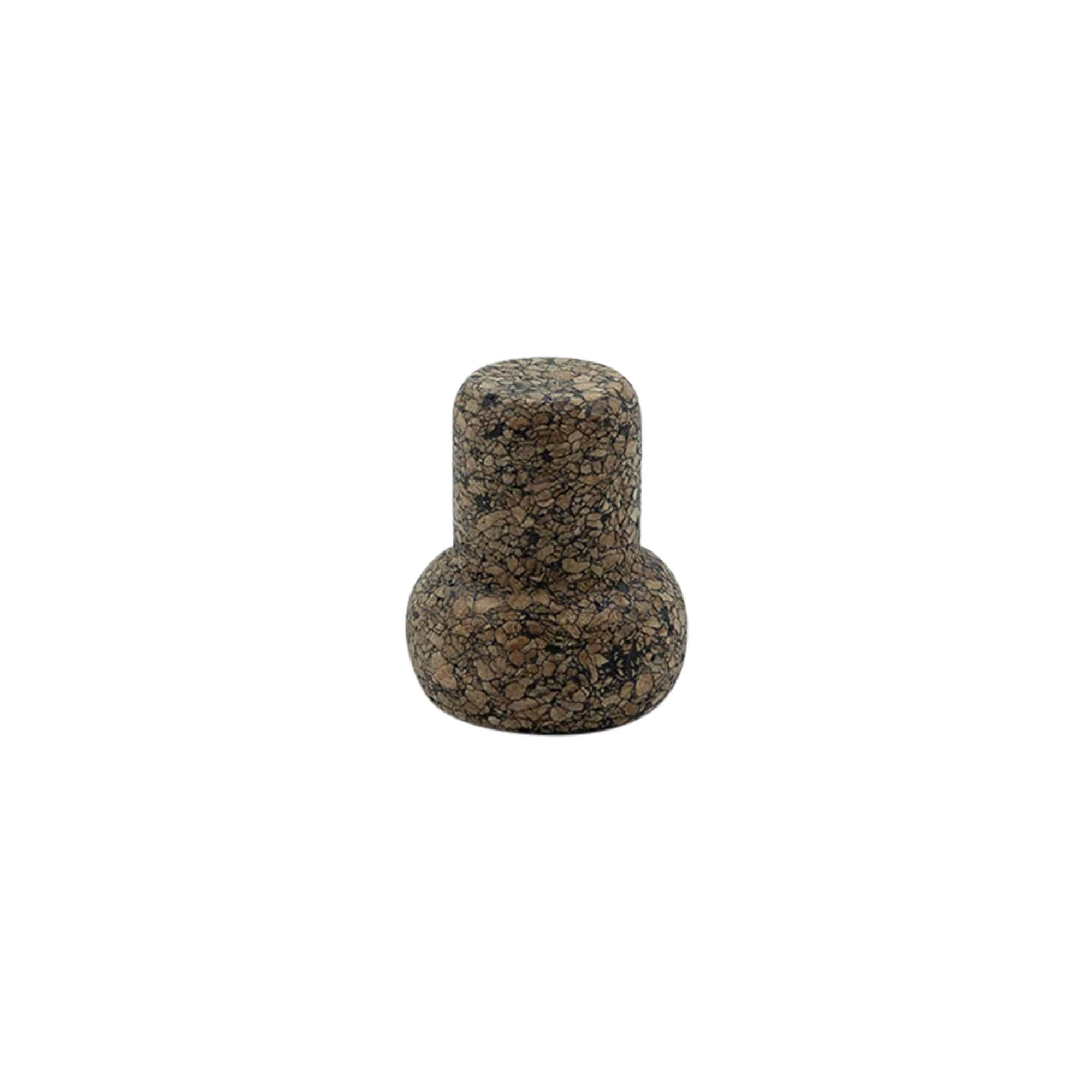 Tõmmatav kork 'Barrel' 16,5 mm, Corkcoal, sulguri tüüp: kork
