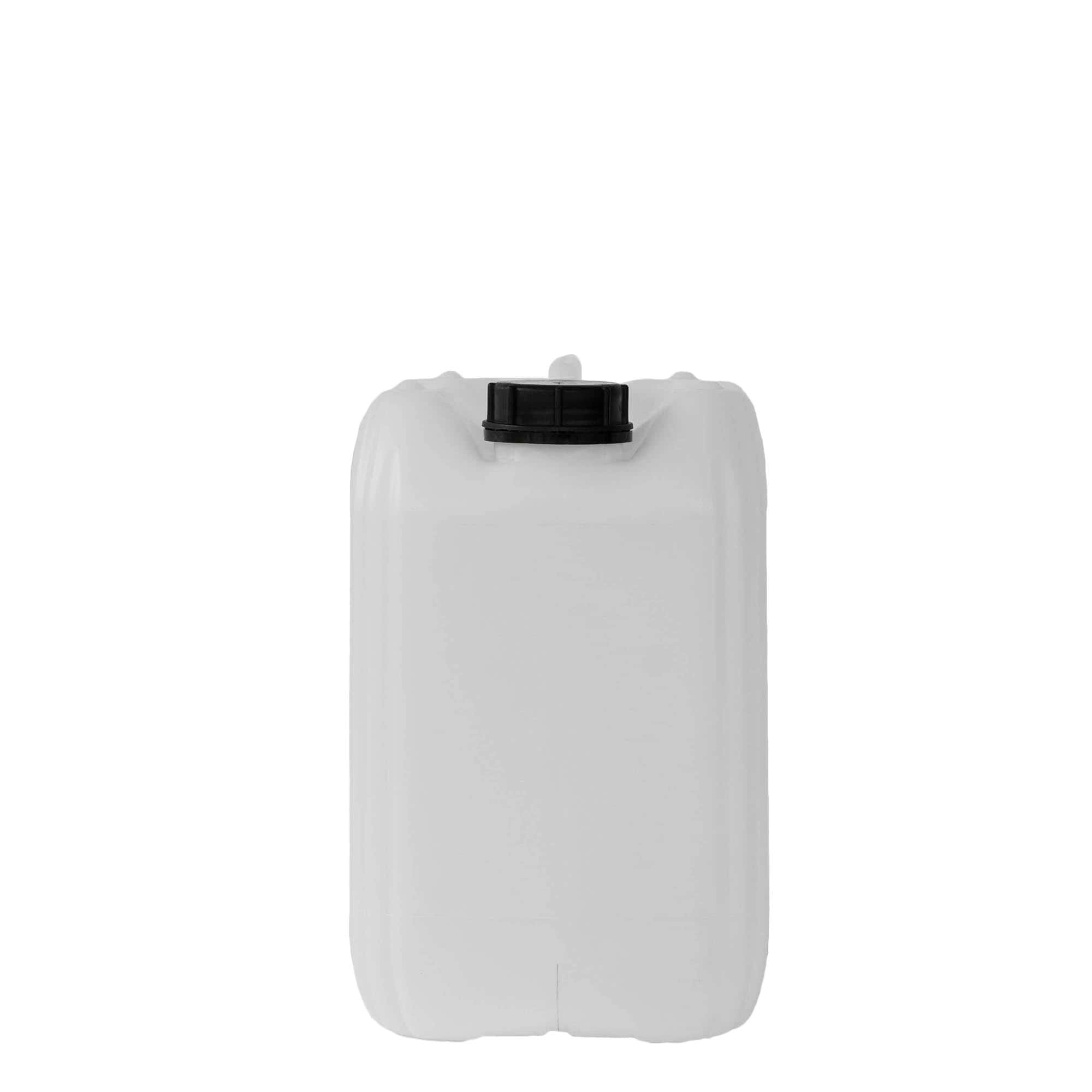 10 l kanister, ristkülikukujuline, HDPE-plast, loomulik värv, sulgur: ND 55