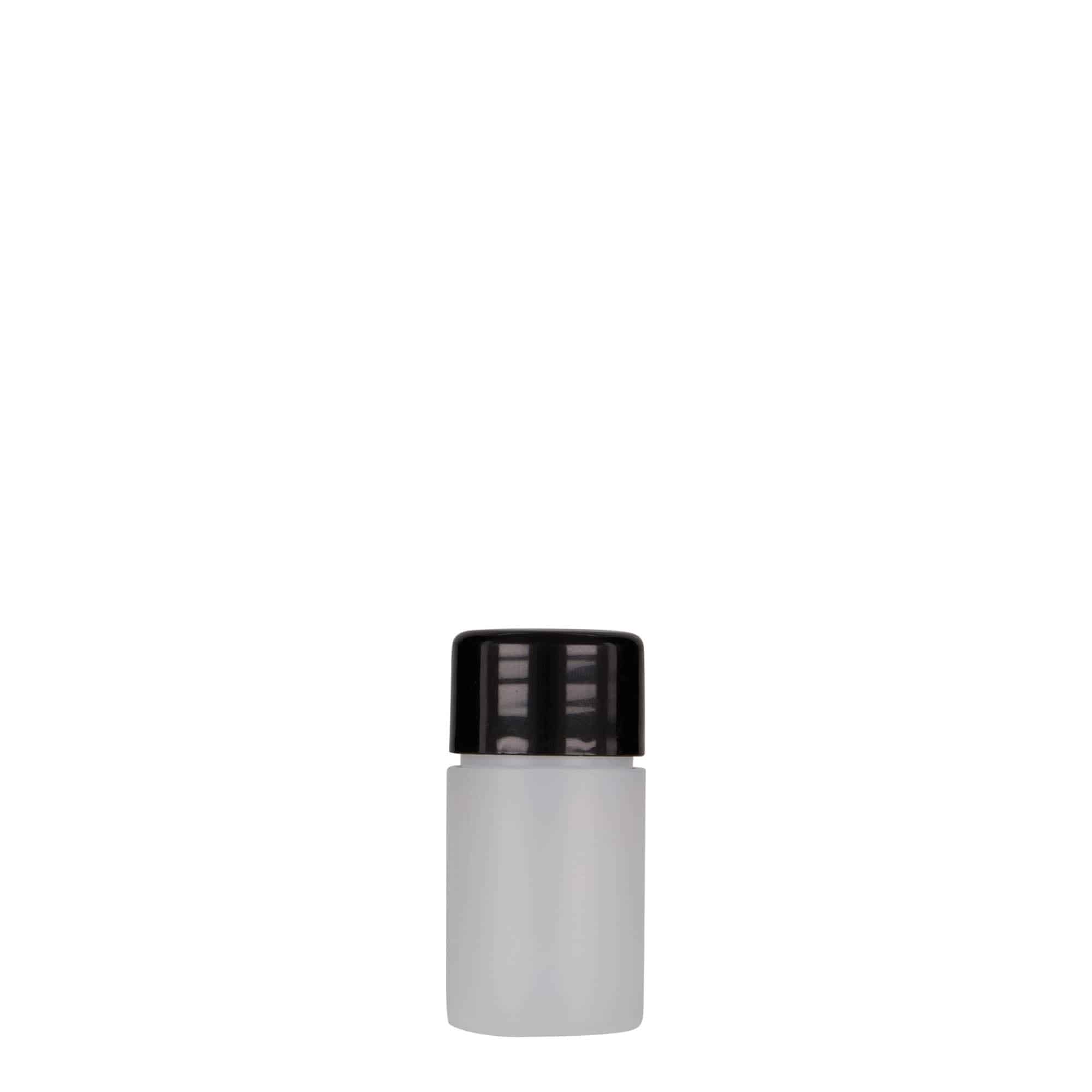 15 ml plastpudel 'Tuffy', HDPE, naturaalne, suu: 24/410