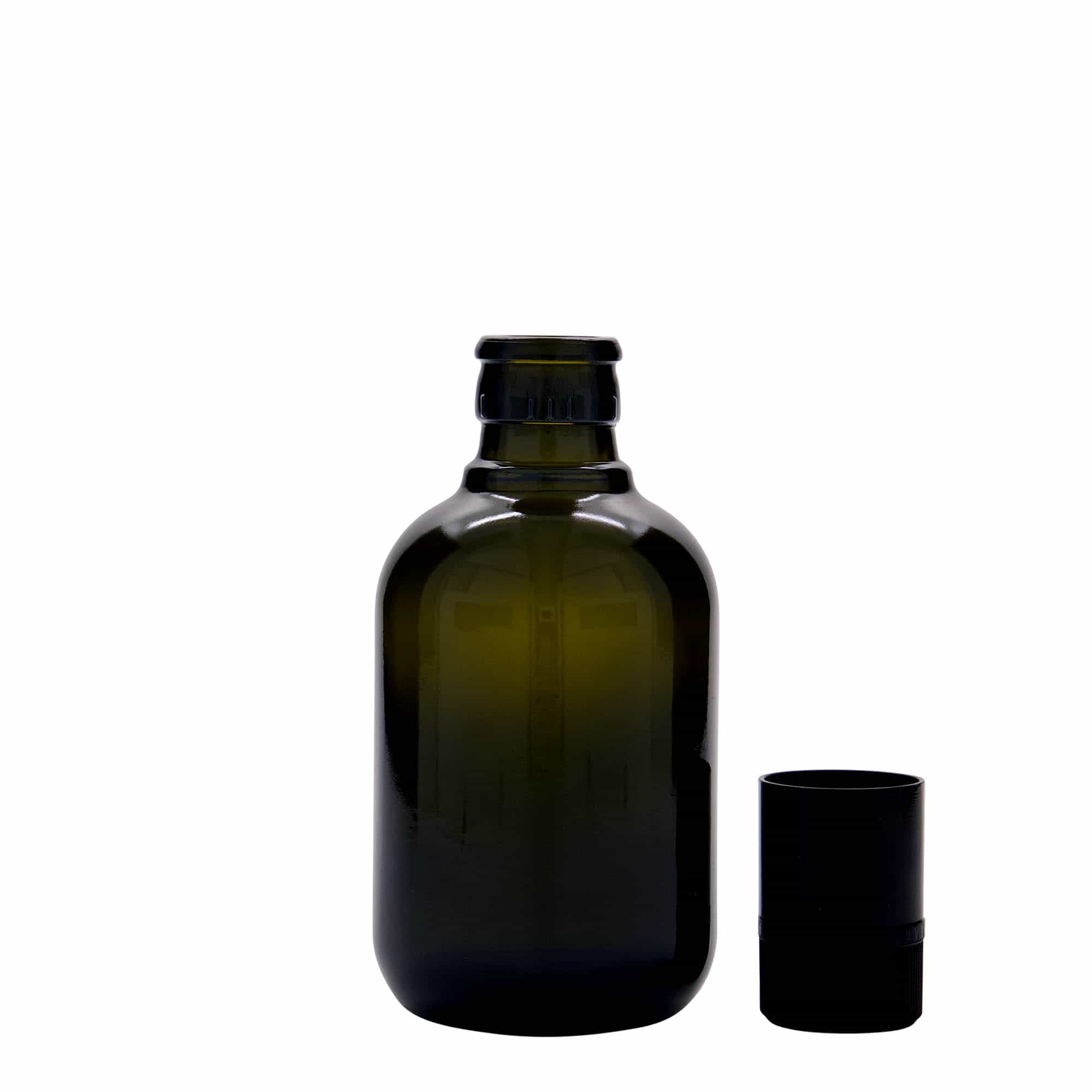 250 ml äädika/õlipudel 'Biolio', klaas, antiikroheline, sulgur: DOP