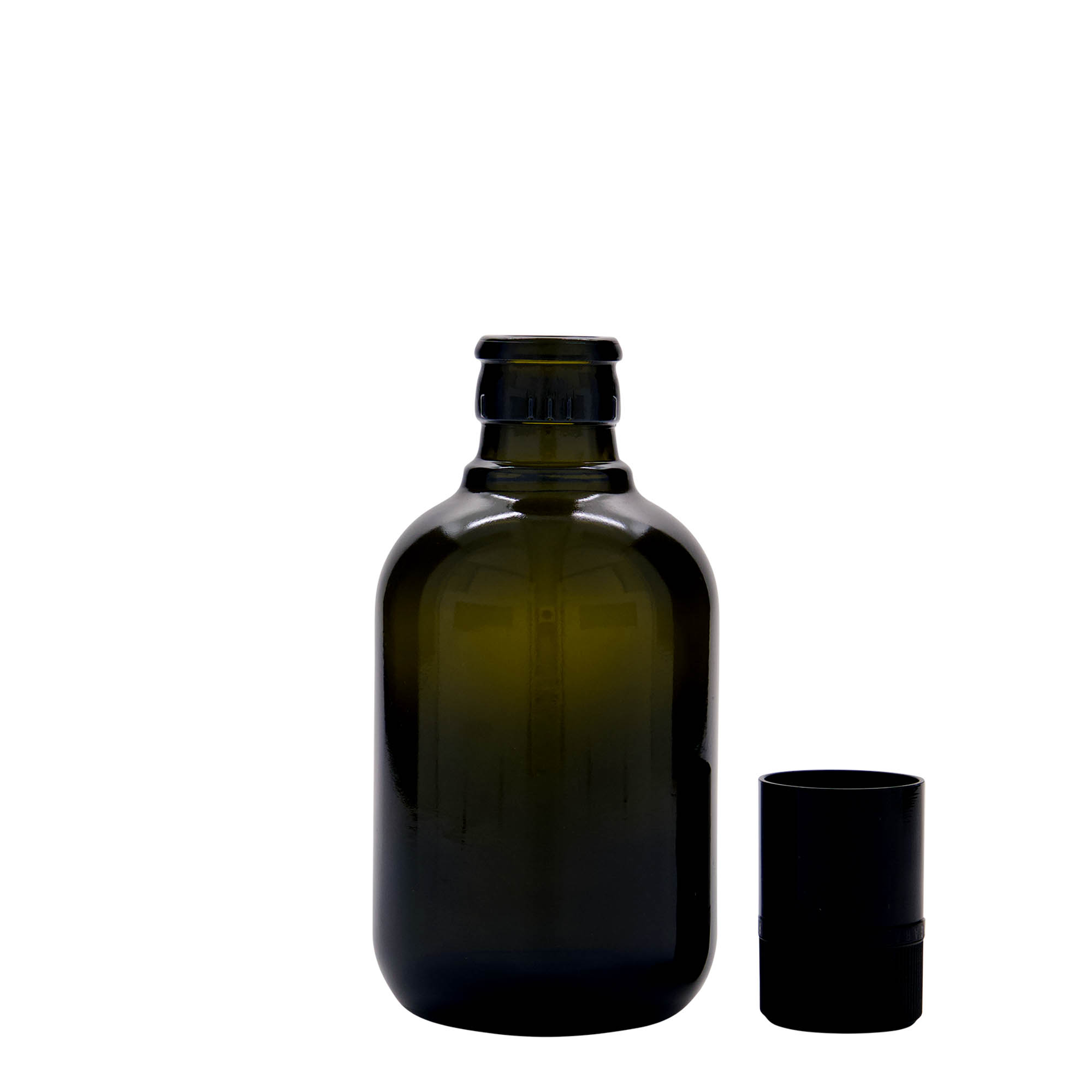 250 ml äädika-/õlipudel 'Biolio', klaas, antiikroheline, suuava: DOP