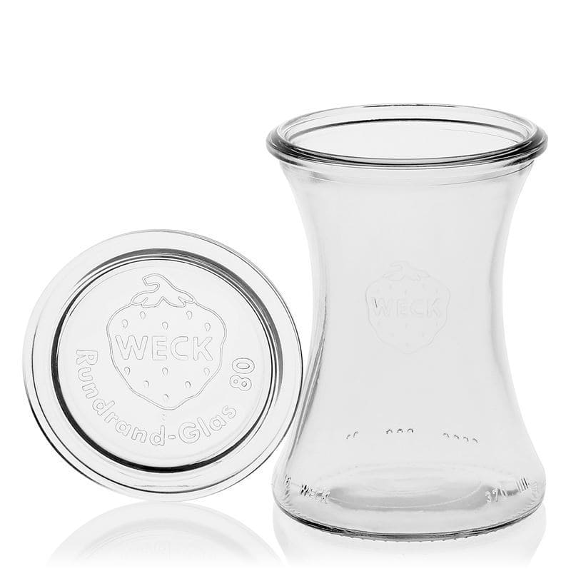 370 ml WECKi delikatessipurk, sulgur: ümar serv