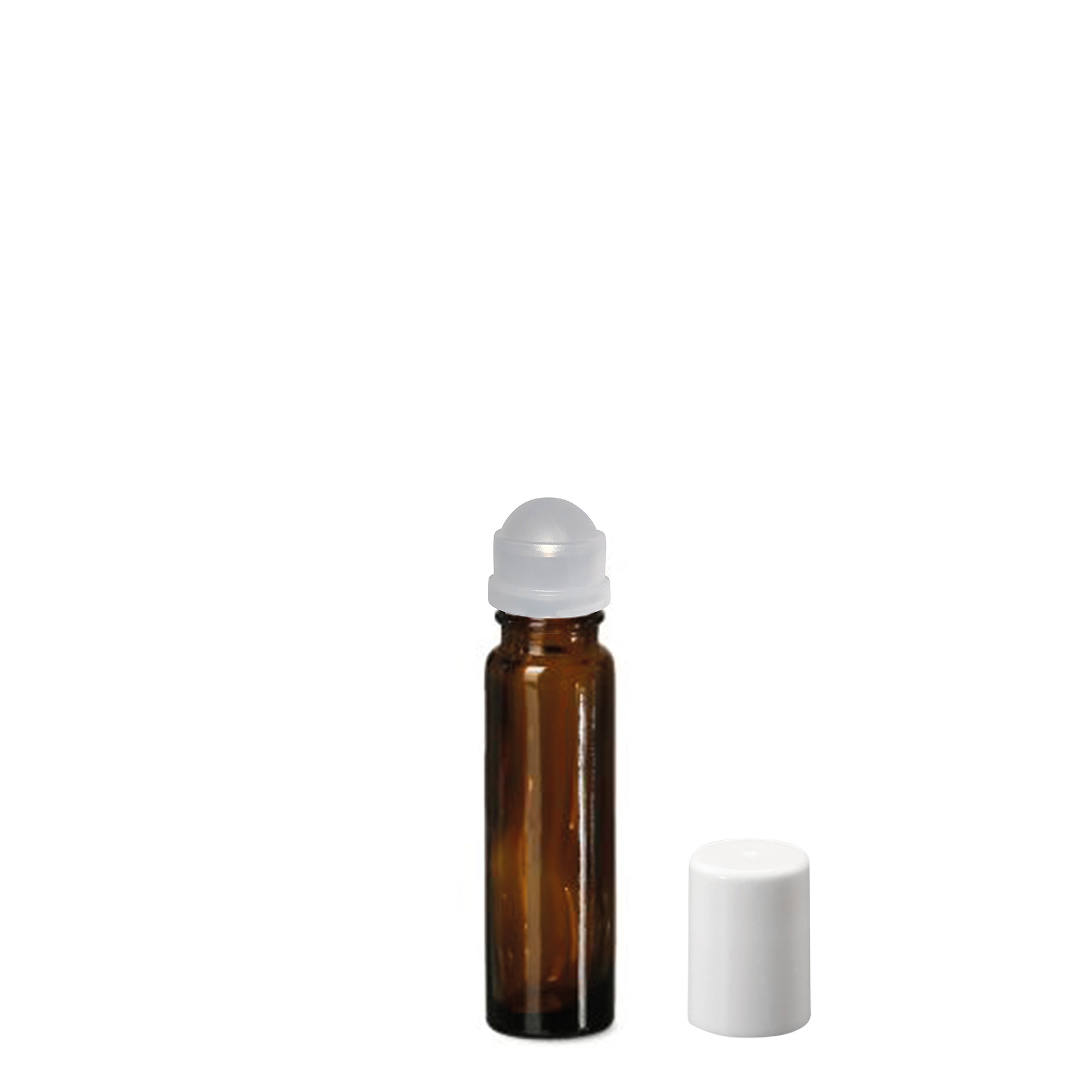 10 ml rullpudelikene, klaas, pruun, suu: kruvikork