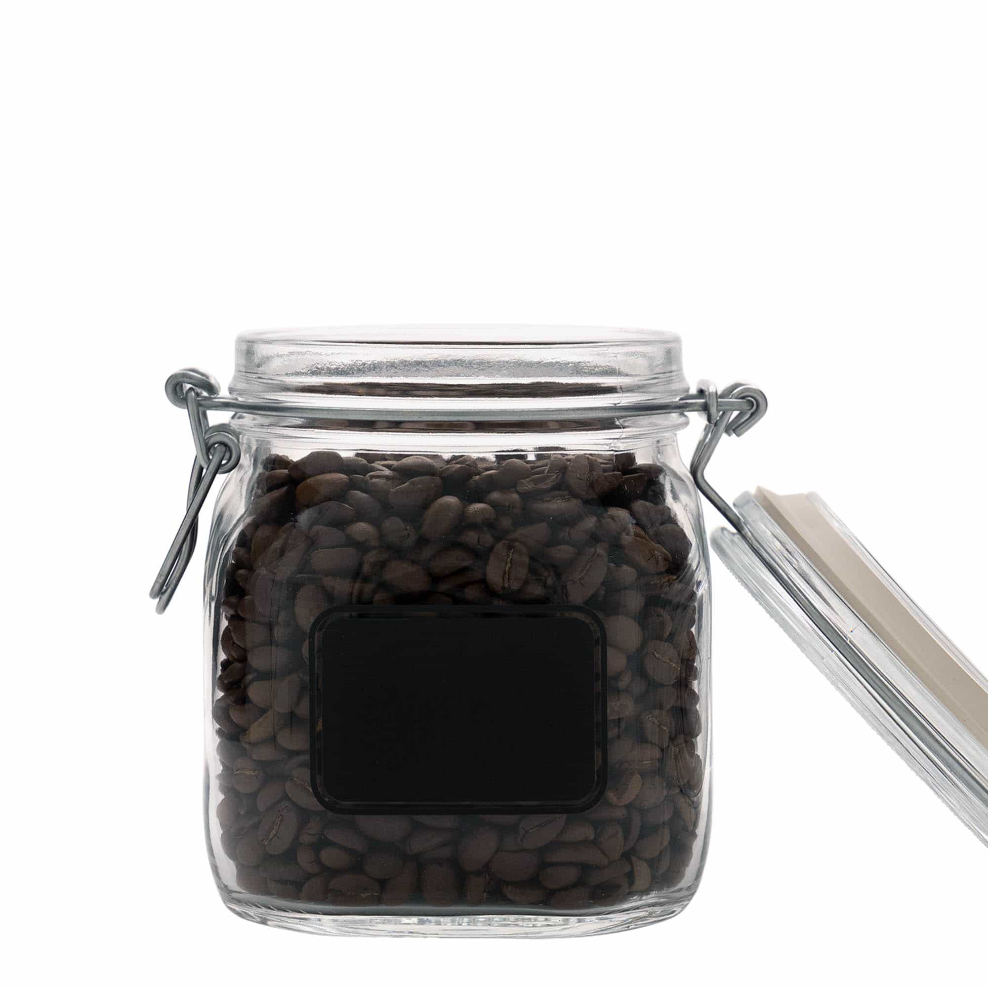 750 ml traatkaanega purk 'Fido', motiiv: sildiväli, ruudukujuline, sulgur: traatkaas