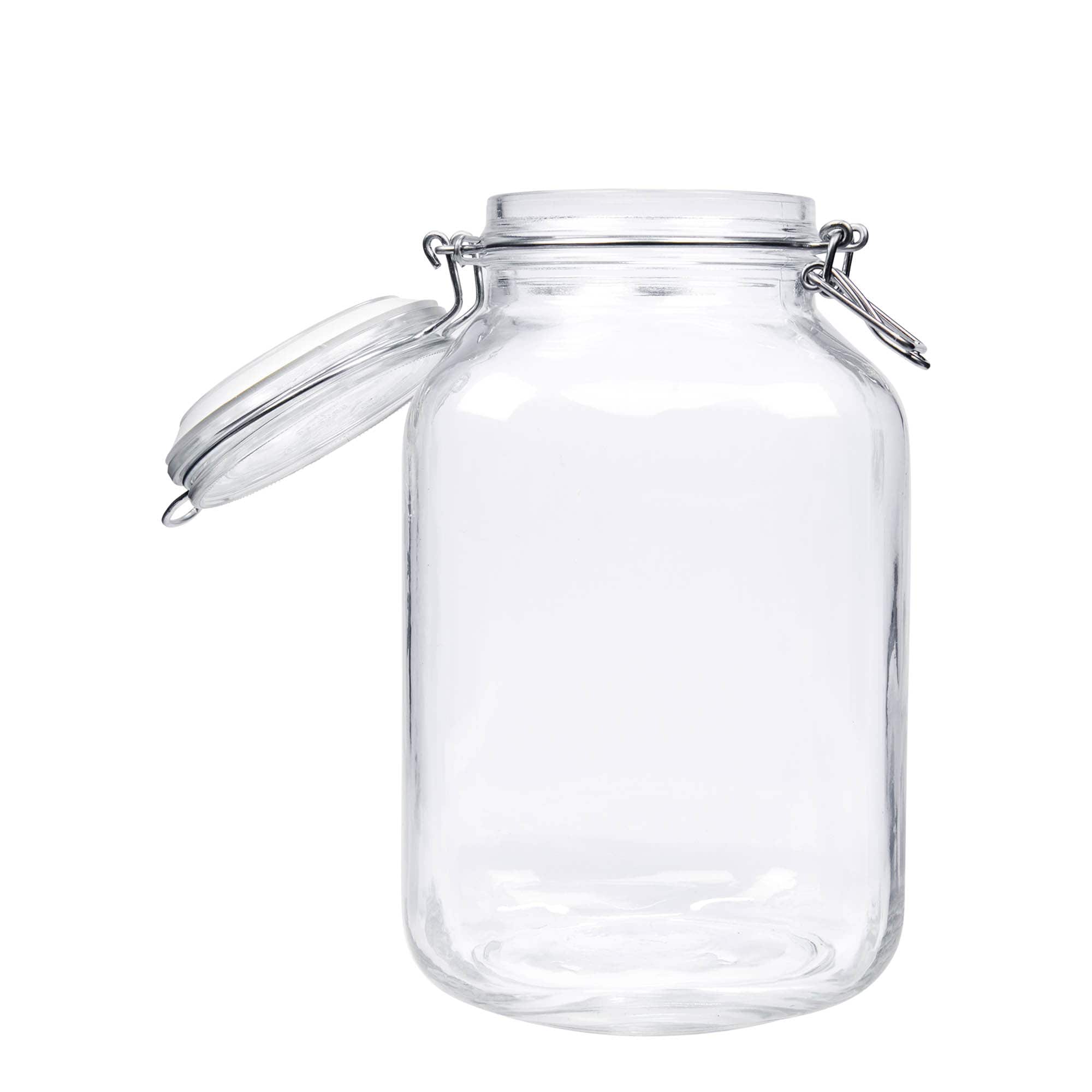 3000 ml traatkaanega purk 'Fido', ruudukujuline, sulgur: traatkaas