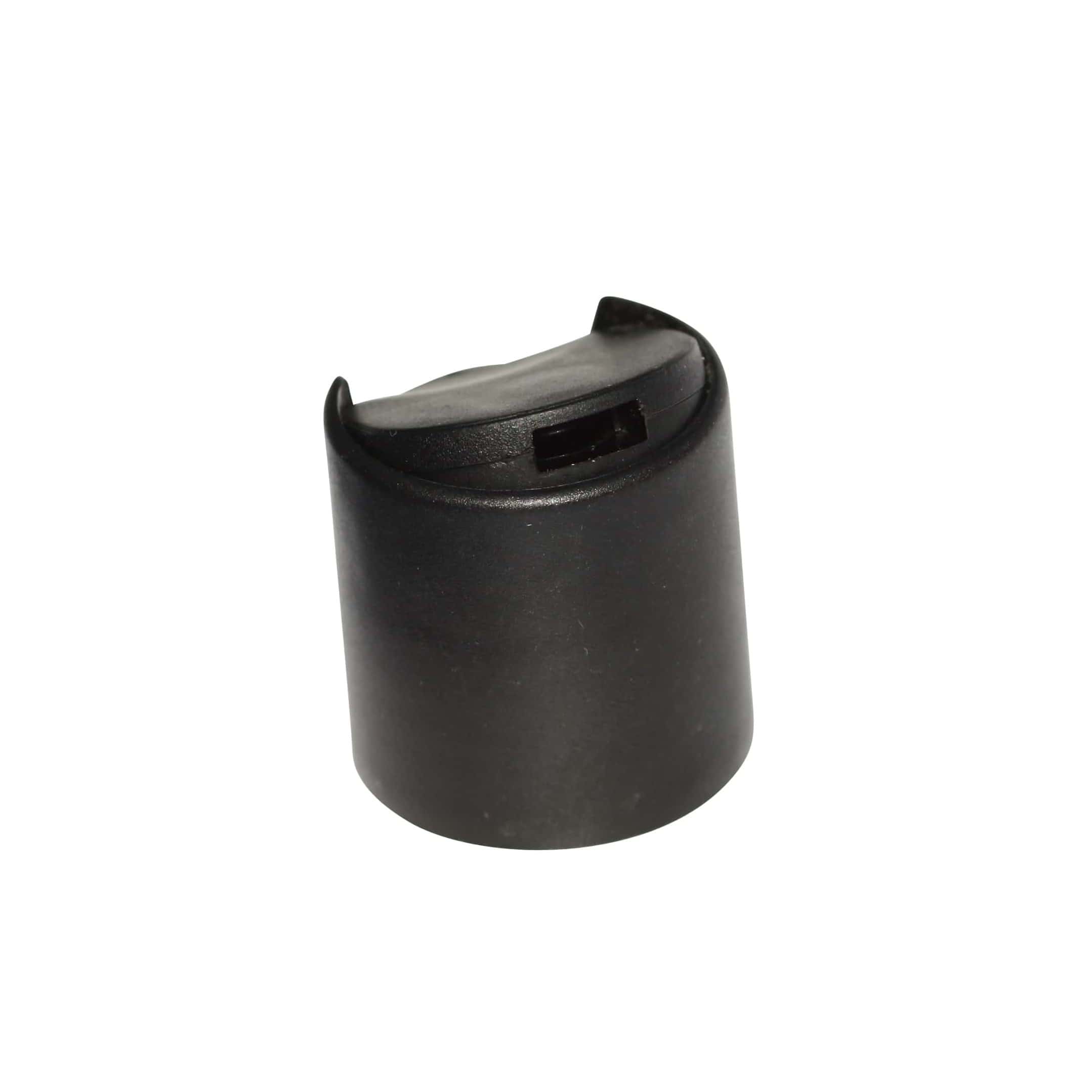 Kruvikork Disc Top, PP-plast, must, avause jaoks: 24/410
