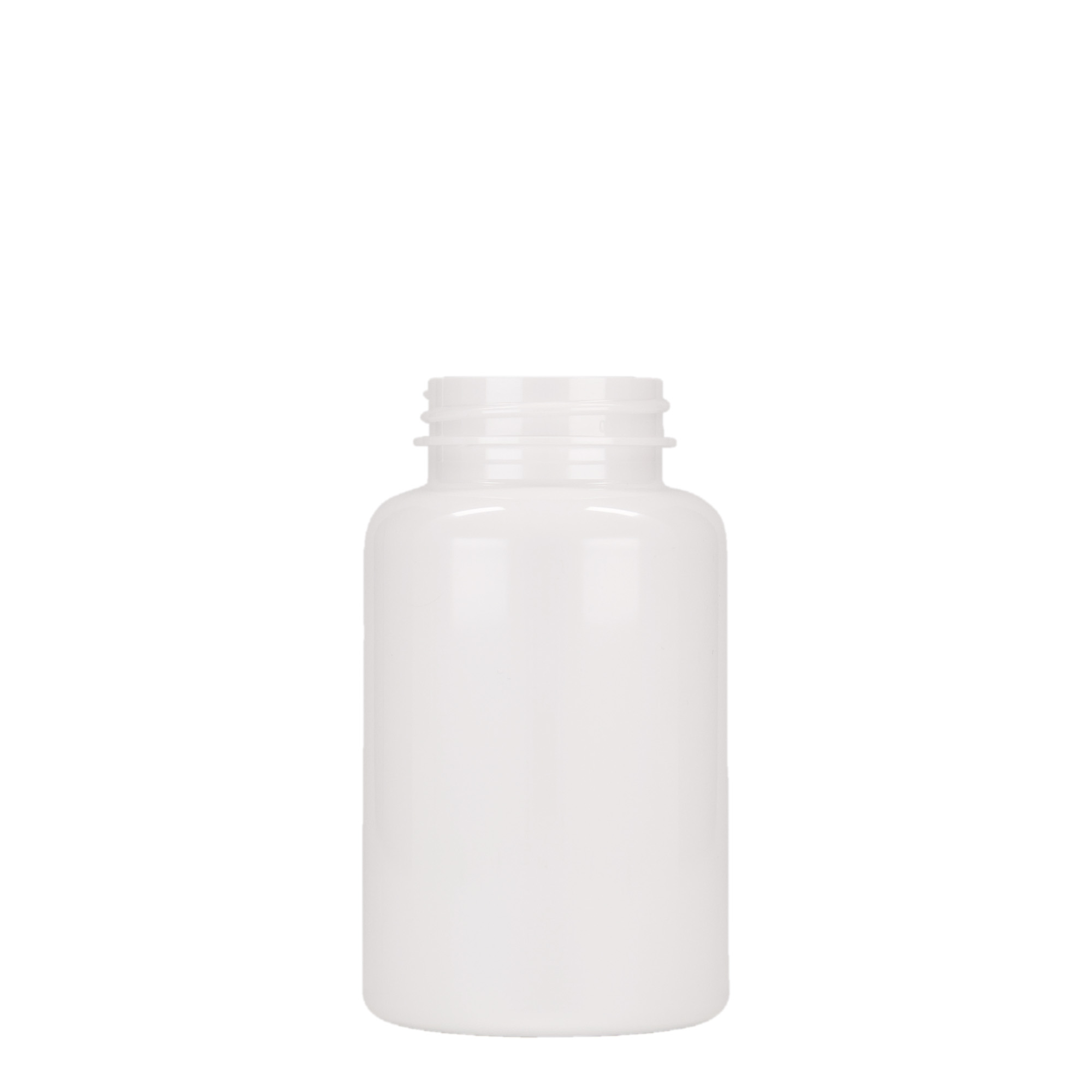 250 ml PET-pakk, plastik, valge, suu: 45/400