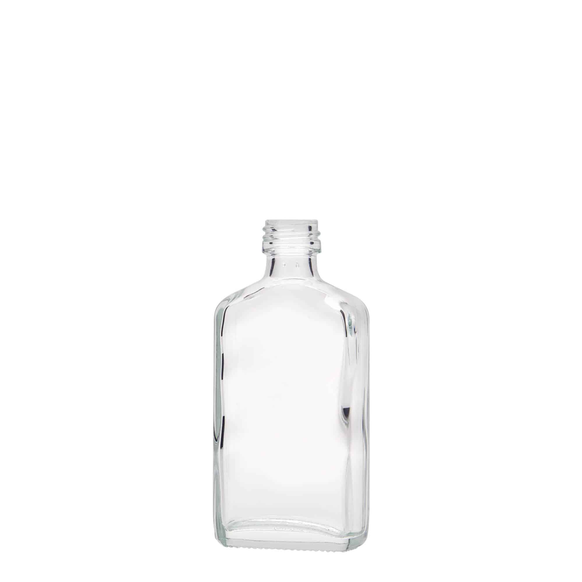 50 ml taskupudel, ristkülikukujuline, klaas, sulgur: PP 18