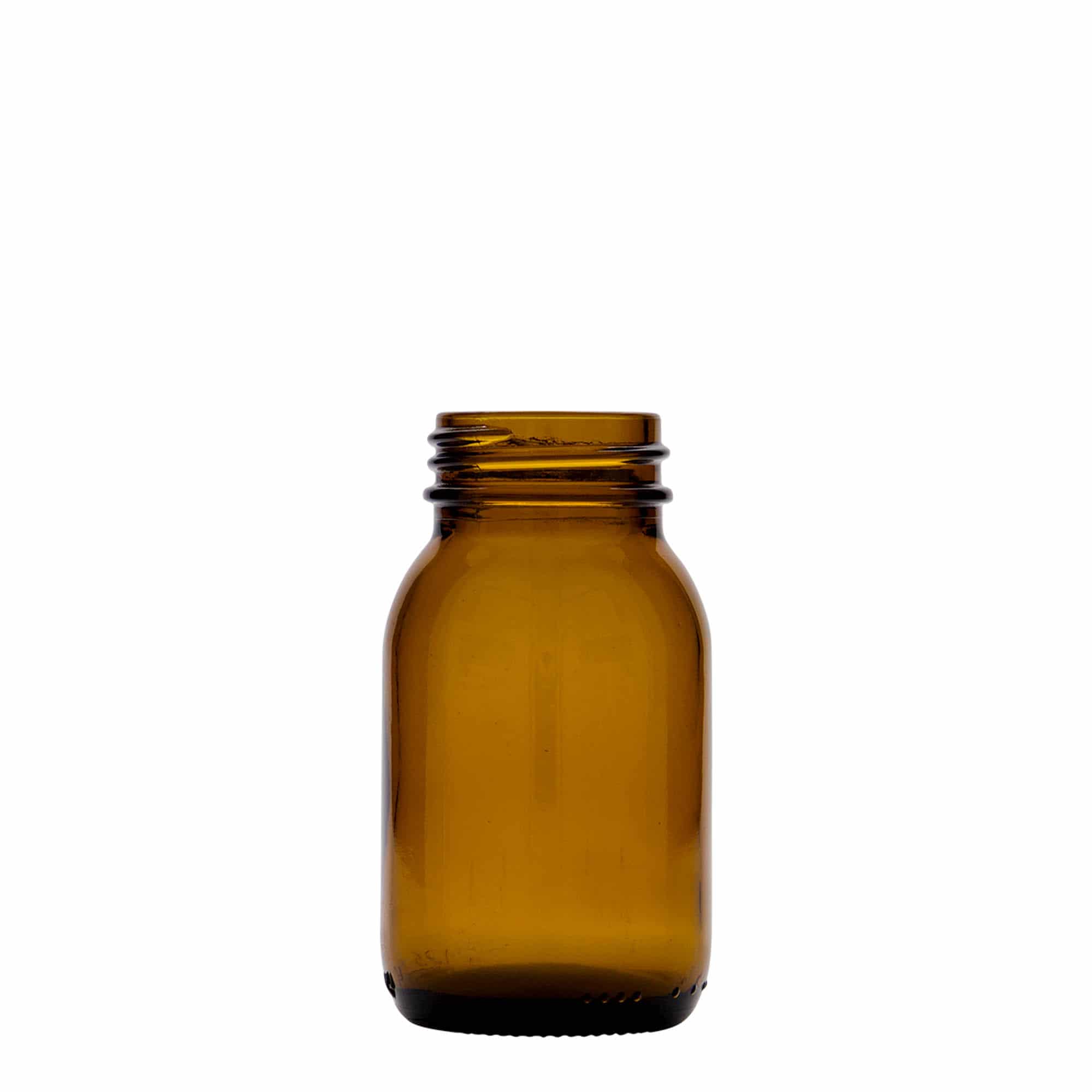 125 ml laia kaelaga purk, pruun, sulgur: DIN 40
