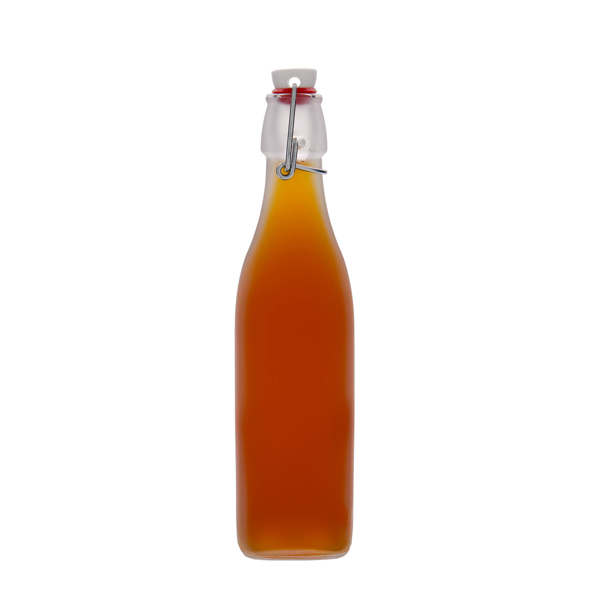 500 ml klaaspudel 'Swing, ruudukujuline, valge, suuava: klambriga sulgur' 500 ml klaaspudel 'Swing, ruudukujuline, valge, suuava: klambriga sulgur'