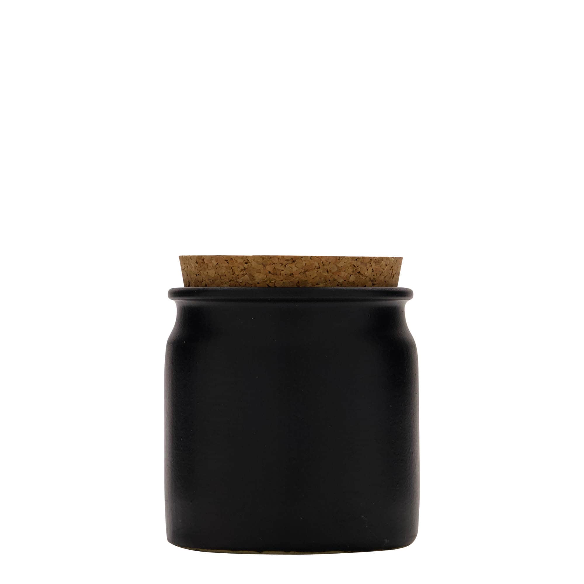 160 ml keraamiline savinõu, must, suuava: kork