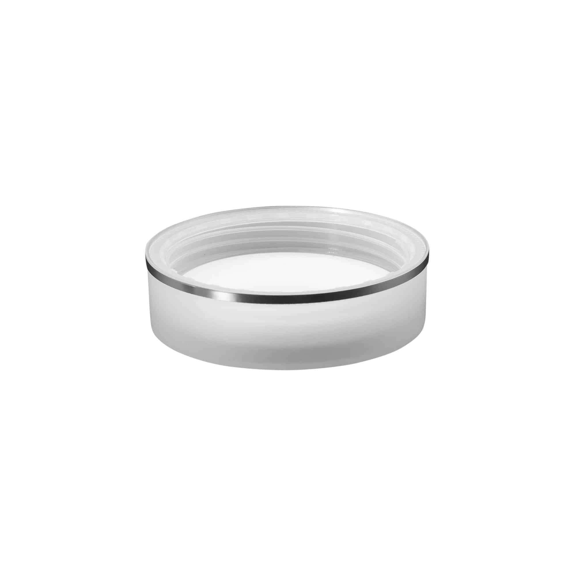 Keeratav kork 'Clear/Platin Edition', PP-plast, valge, sulguri tüüp: 70/2P
