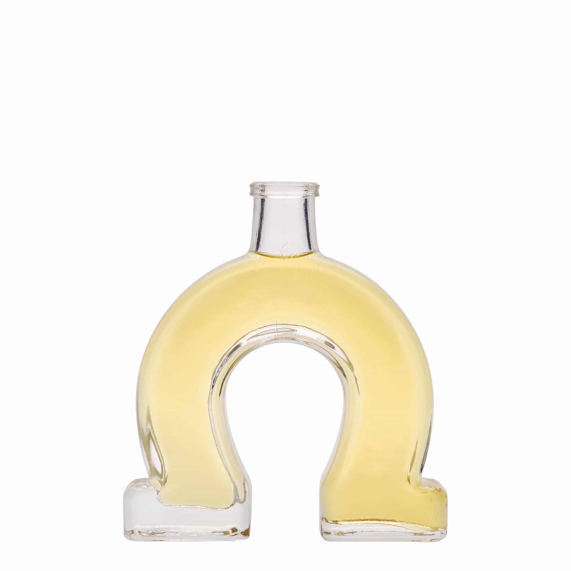 100 ml klaaspudel 'Hobuseraud', sulgur: kork