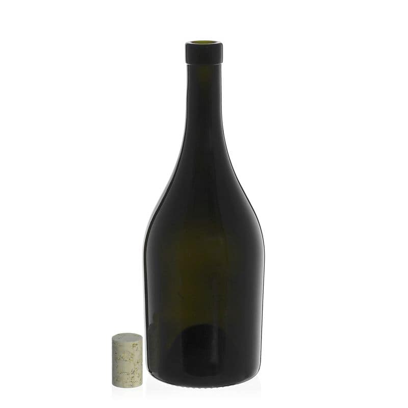 750 ml veinipudel 'Exclusive', antiikroheline, sulgur: kork