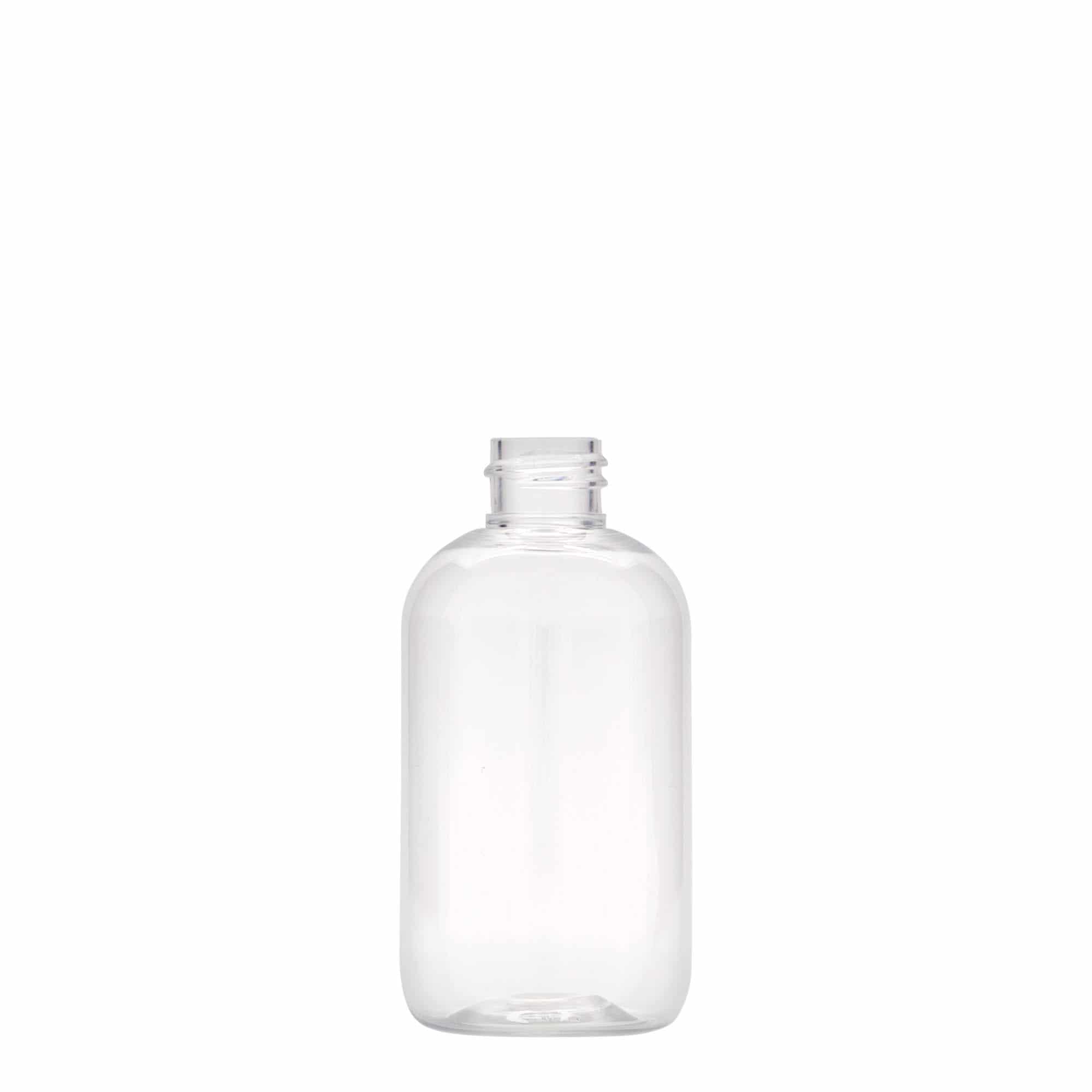 100 ml PET-pudel 'Boston', plast, sulgur:  20/410