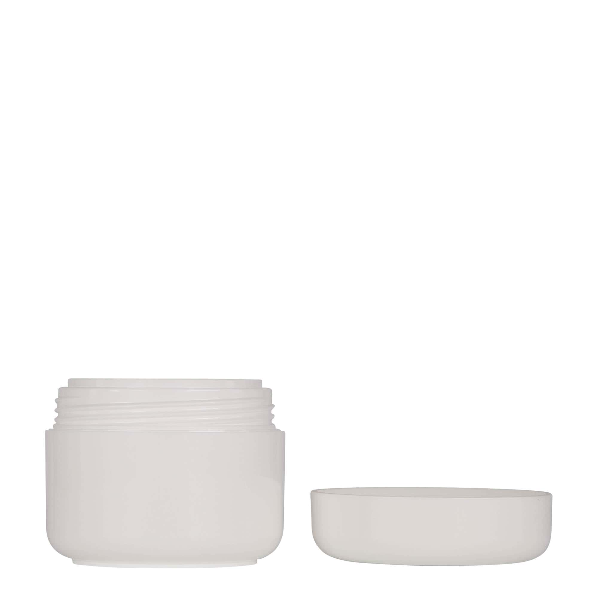 50 ml plasttopsis „Bianca“, PP, valge, avale: kruvikork